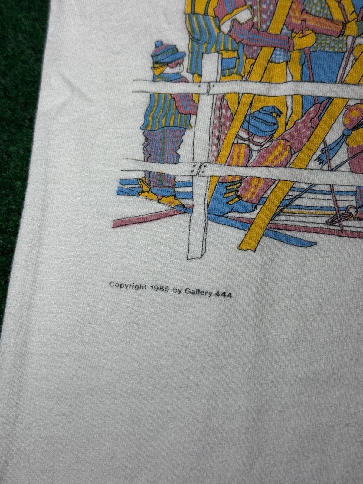 Vintage Vintage Ski Thrill Of Victory 80s Winter Olympics T Shirt Size US M / EU 48-50 / 2 - 4 Thumbnail