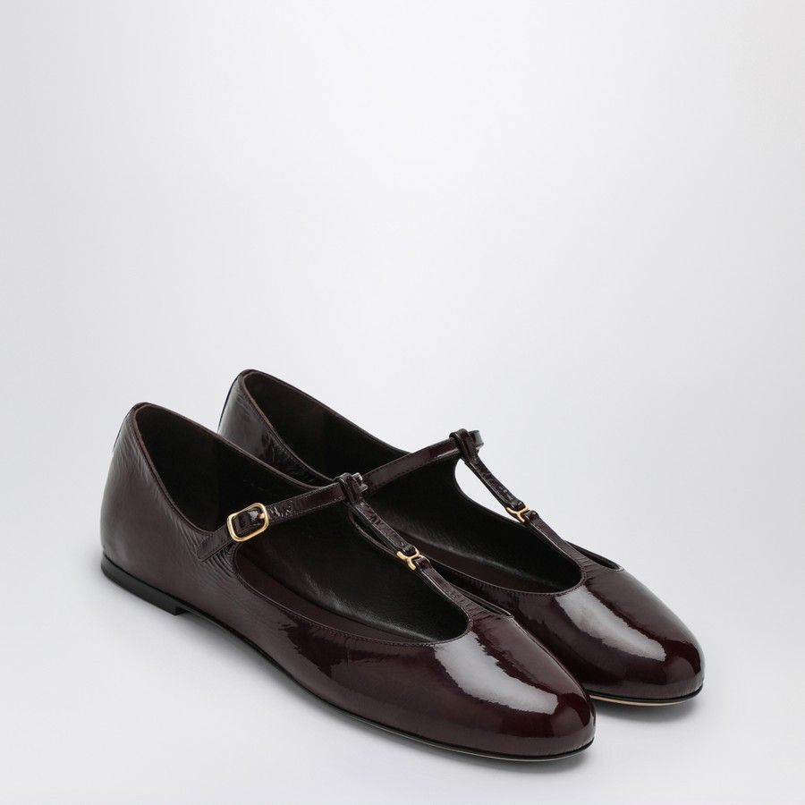 Chloe o1d2blof0824 Marcie Ballerina in Burgundy Size US 9 / IT 39 - 1 Thumbnail