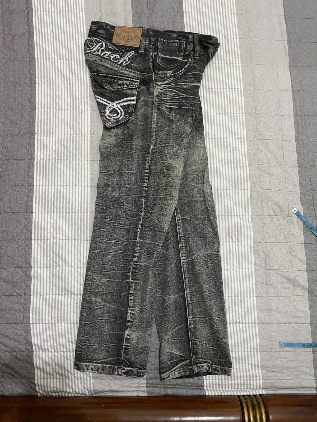 Japanese Brand Y2K Creation fadding denim y2k Size US 32 / EU 48 - 20 Thumbnail