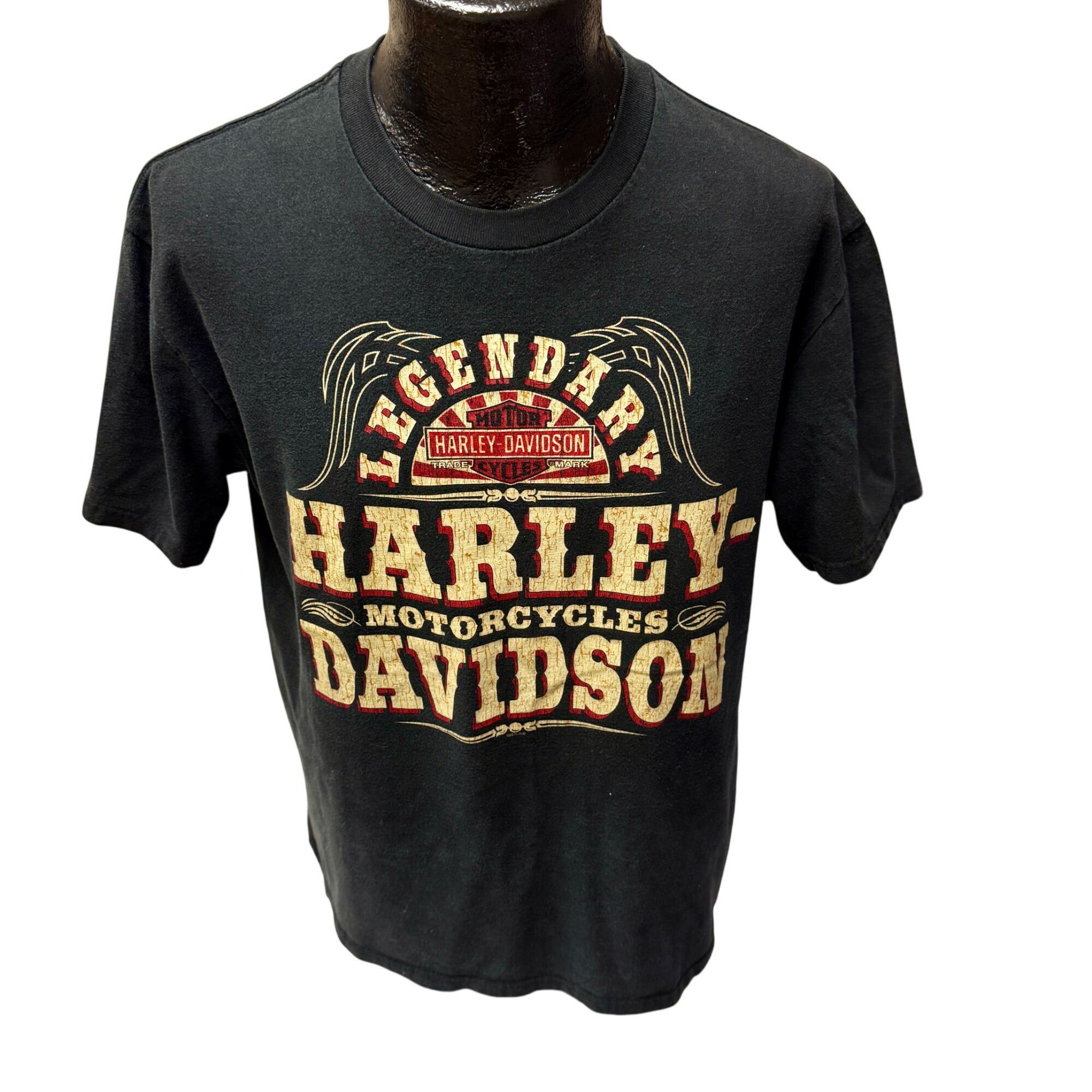 Harley Davidson FLAMING DICE Motorcycle Biker CASINO GAMBLER T Shirt Size US L / EU 52-54 / 3 - 2 Thumbnail