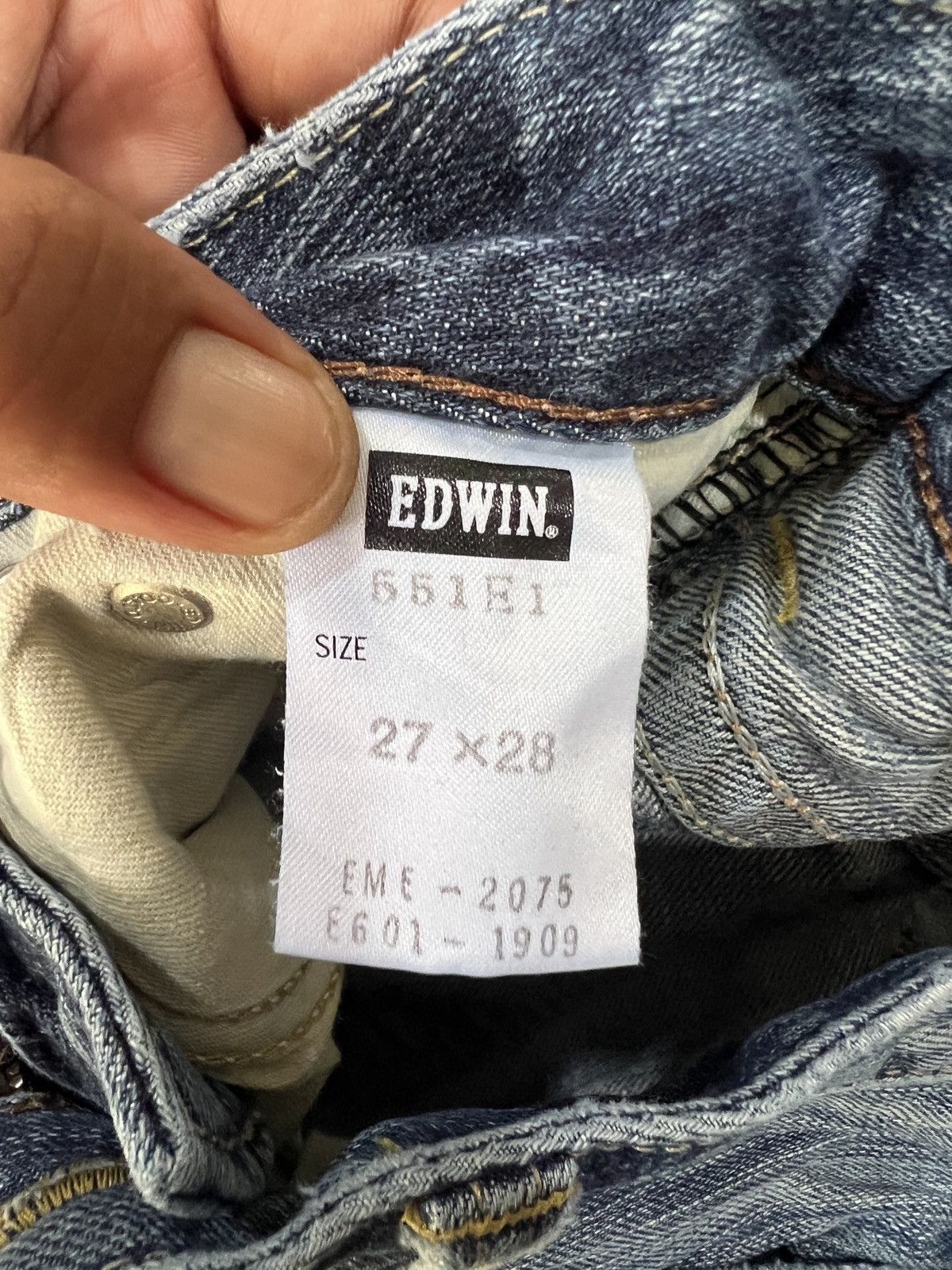 Edwin 🔥Vintage Edwin 503 Premium Distressed Denim Size 28" / US 6 / IT 42 - 14 Thumbnail
