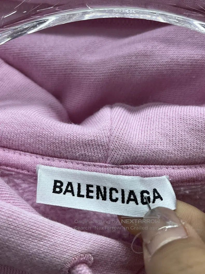 Other Balenciaga Pink front and back logo hoodie Size US XS / EU 42 / 0 - 3 Thumbnail