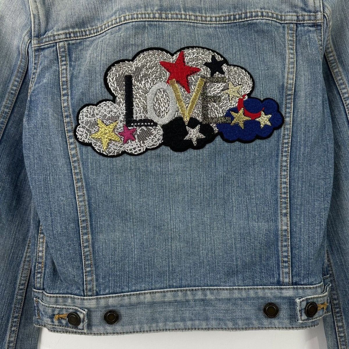 Saint Laurent Paris Saint Laurent blue denim jacket Size S / US 4 / IT 40 - 4 Thumbnail
