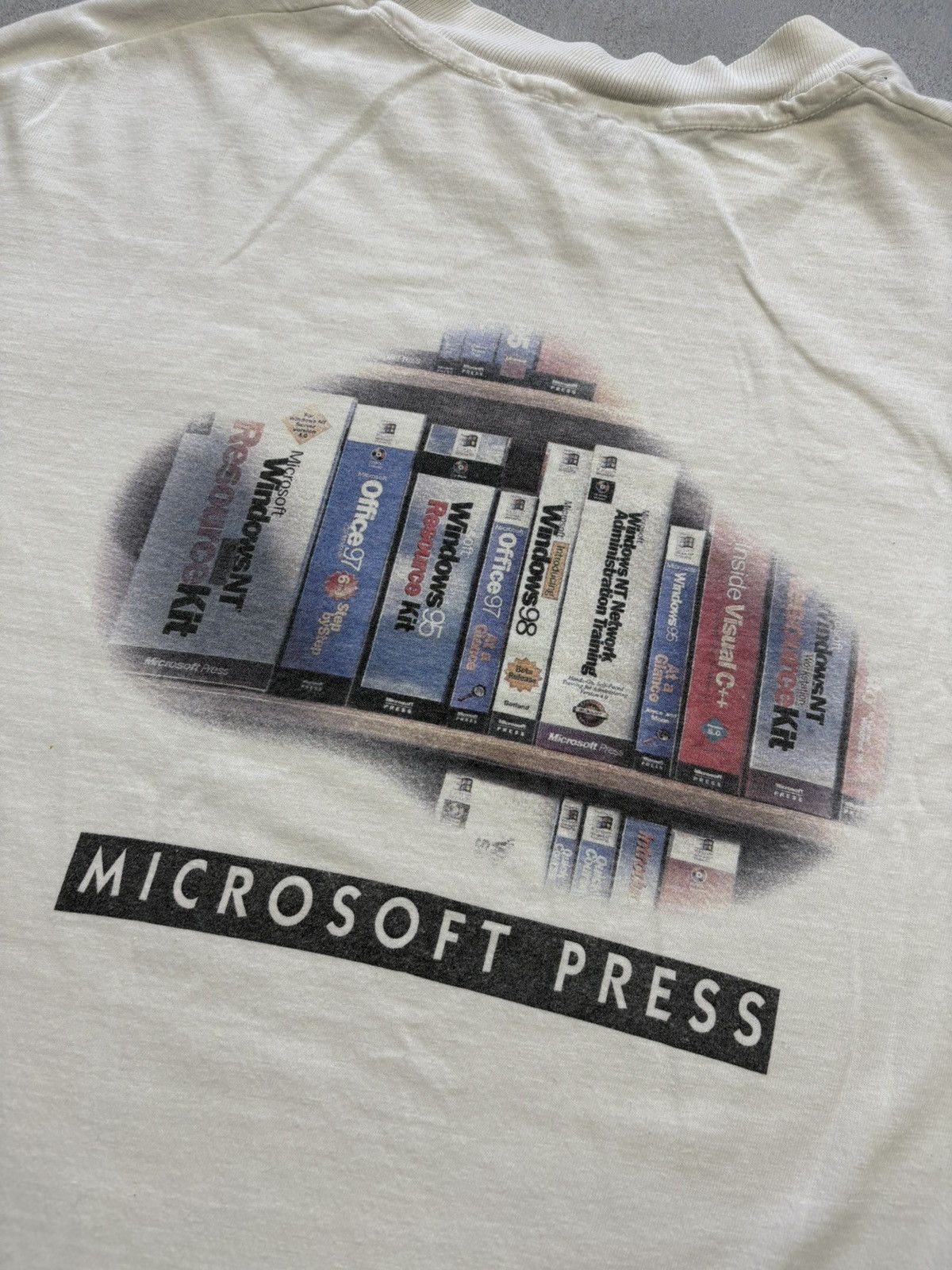 Microsoft Vintage 90s Microsoft Press Windows Start T-Shirt Computer Size US L / EU 52-54 / 3 - 11 Thumbnail