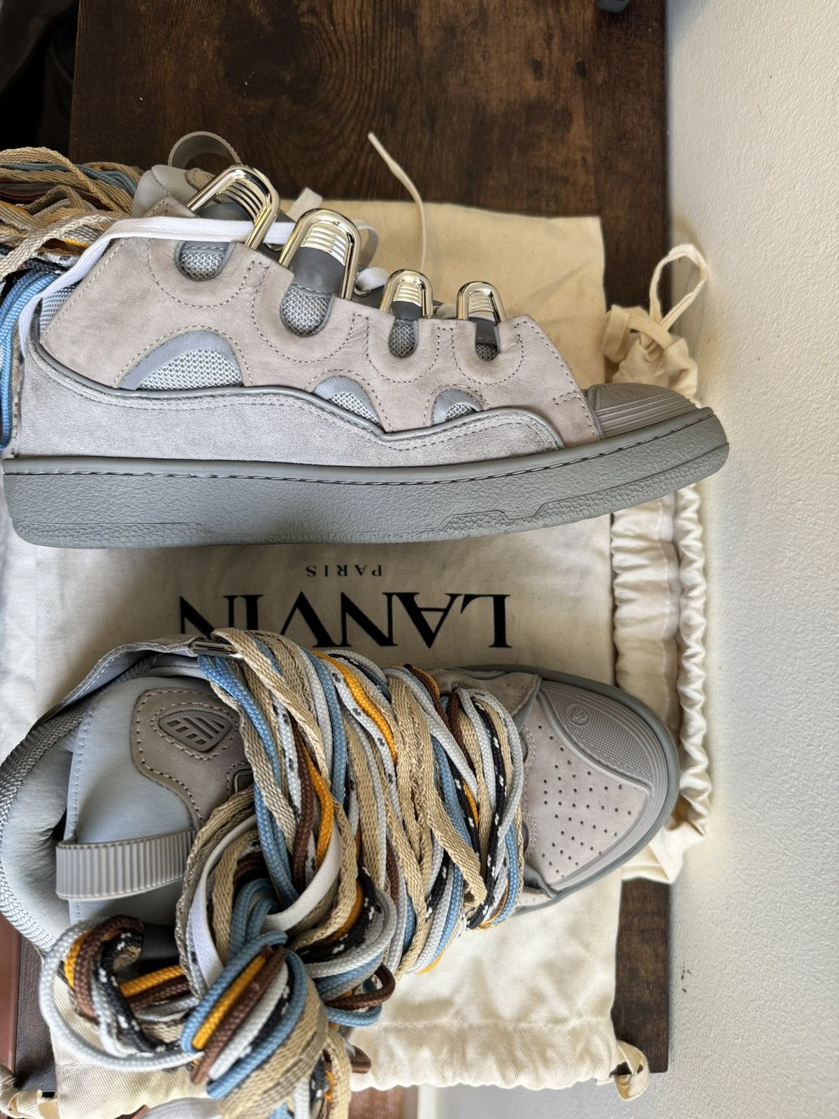Lanvin Lanvin curb chunky lace up sneakers Size US 9 / IT 39 - 3 Thumbnail