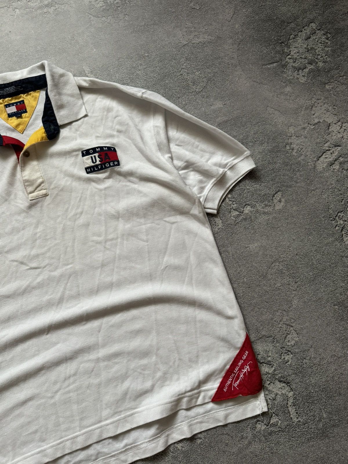 Tommy Hilfiger × Vintage Tommy Hilfiger XL vintage USA 🇺🇸 polo tee T-shirt rugby Size US XL / EU 56 / 4 - 9 Thumbnail