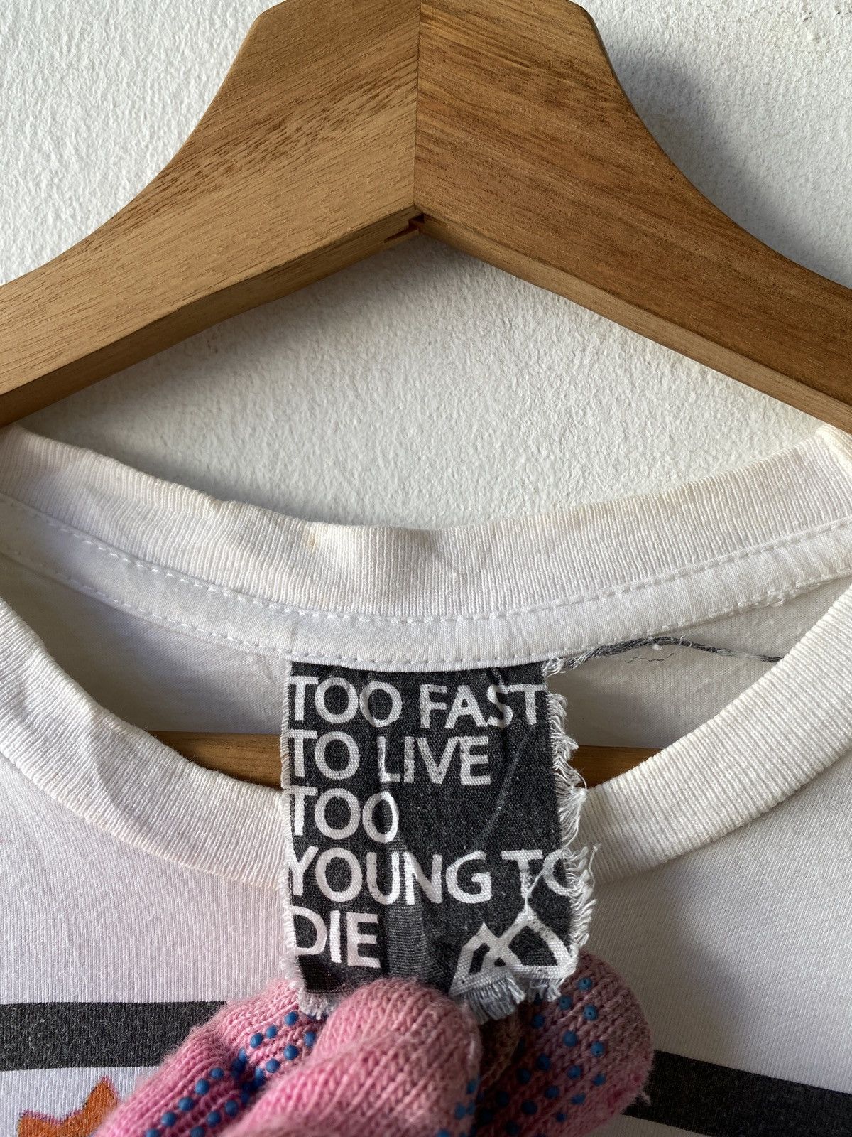 Japanese Brand 2000s - Too Fast To Live Too Young To Die T Shirt Size US M / EU 48-50 / 2 - 7 Thumbnail