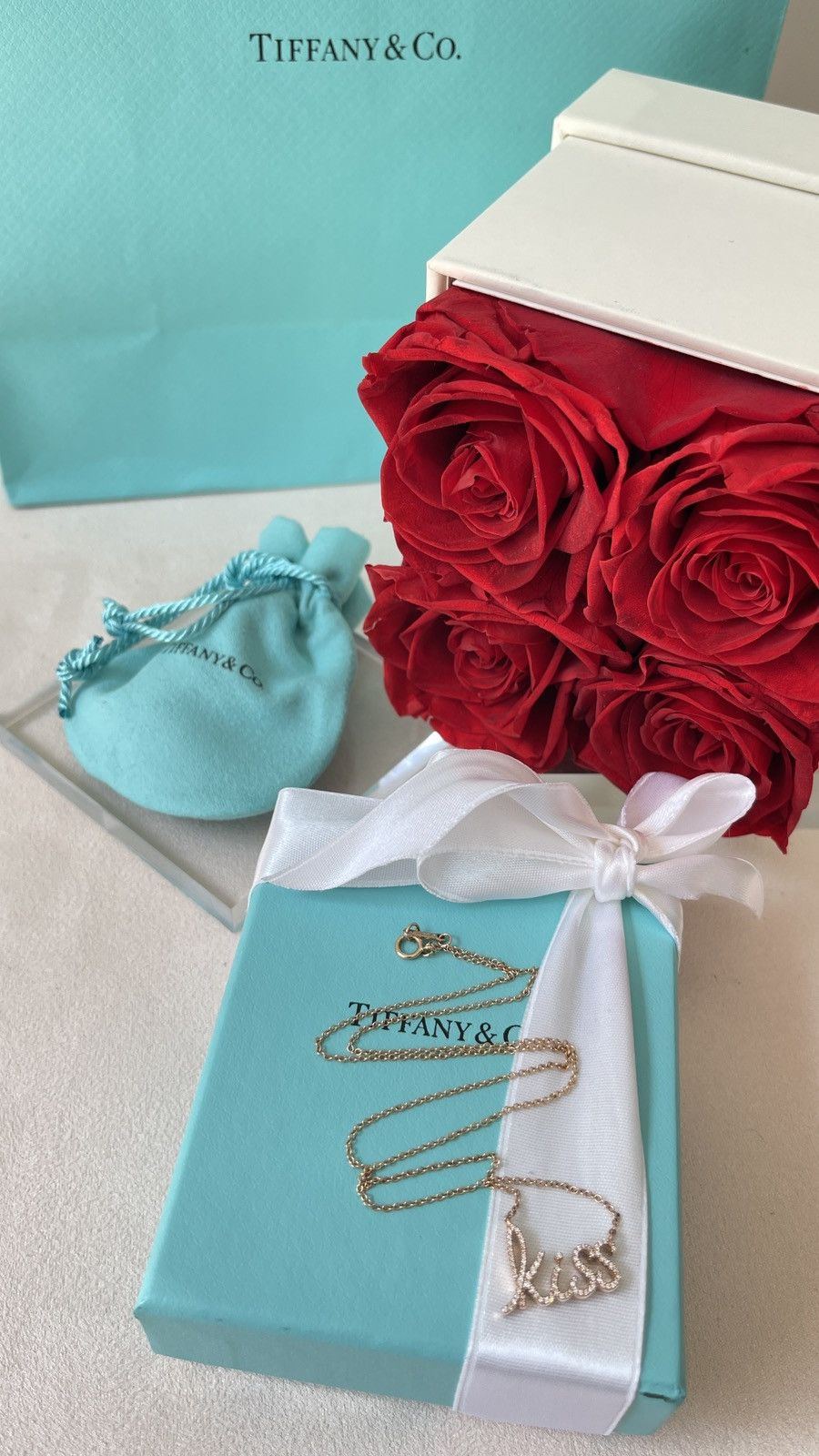 Tiffany & Co. Tiffany & Co. Graffiti Kiss Pendant RG Dia 16” NEW $4,400 Size ONE SIZE - 14 Thumbnail