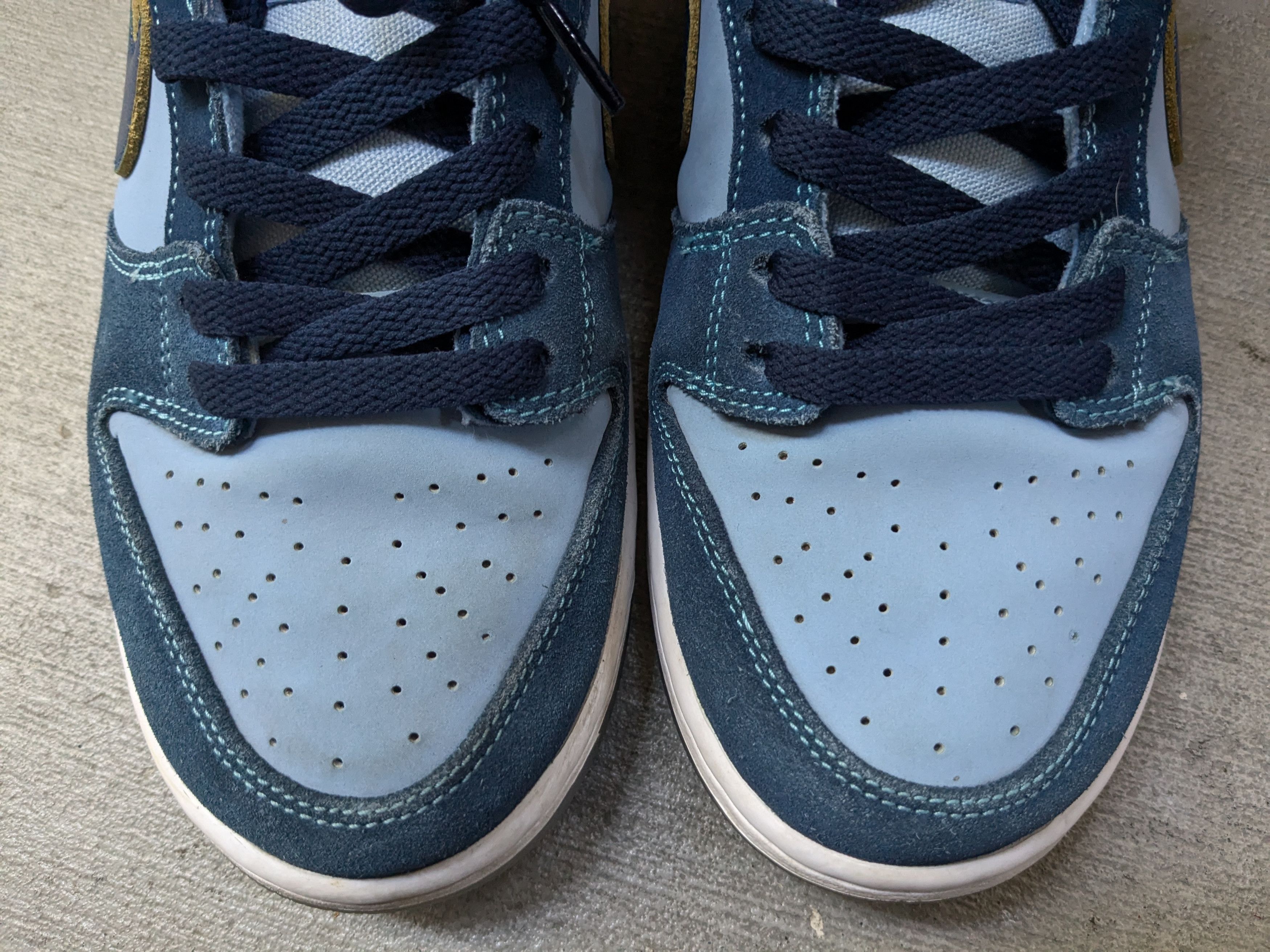 Nike Nike SB Dunk Low Pro Why So Sad? Blue Suede DX5549-400 Size US 8 / EU 41 - 3 Thumbnail