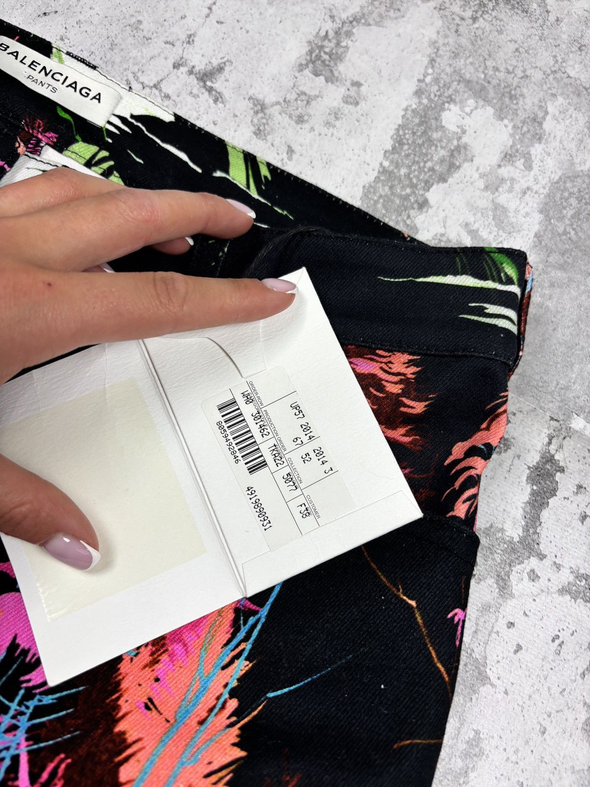 Balenciaga Balenciaga exotic Flora Print black Skinny Jeans New Size 27" / US 4 / IT 40 - 3 Thumbnail