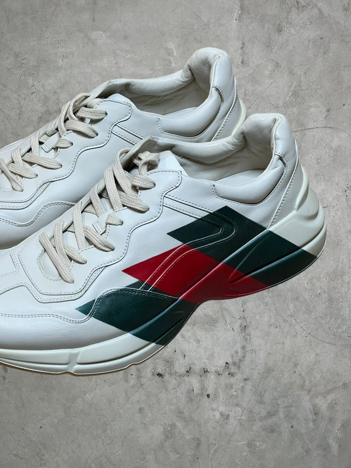 Gucci Gucci Rhyton Leather Sneakers Size US 12 / EU 45 - 3 Thumbnail