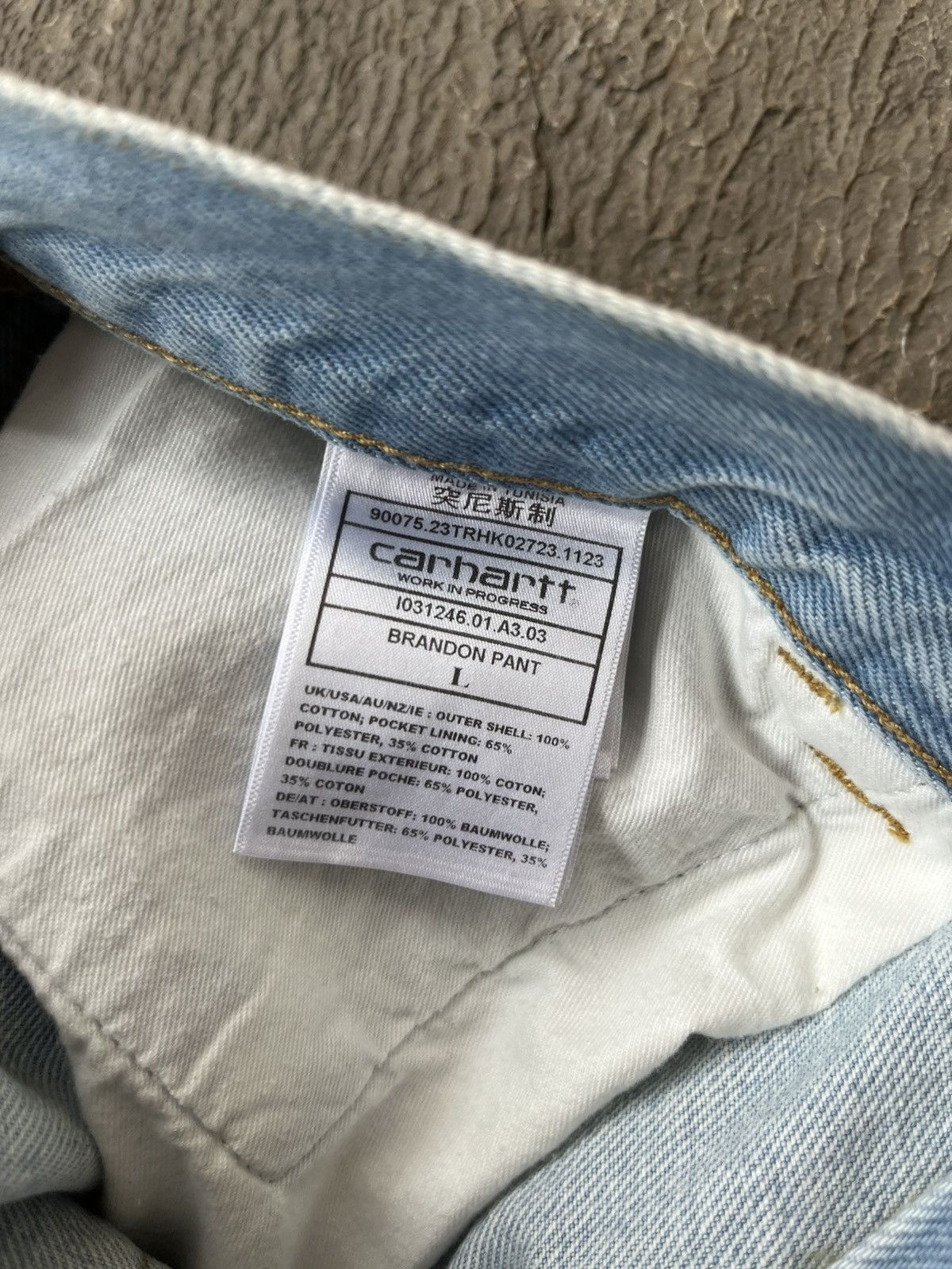 Carhartt Carhartt WIP Brandon Pants - Blue Stone Bleached Size US 35 - 8 Thumbnail