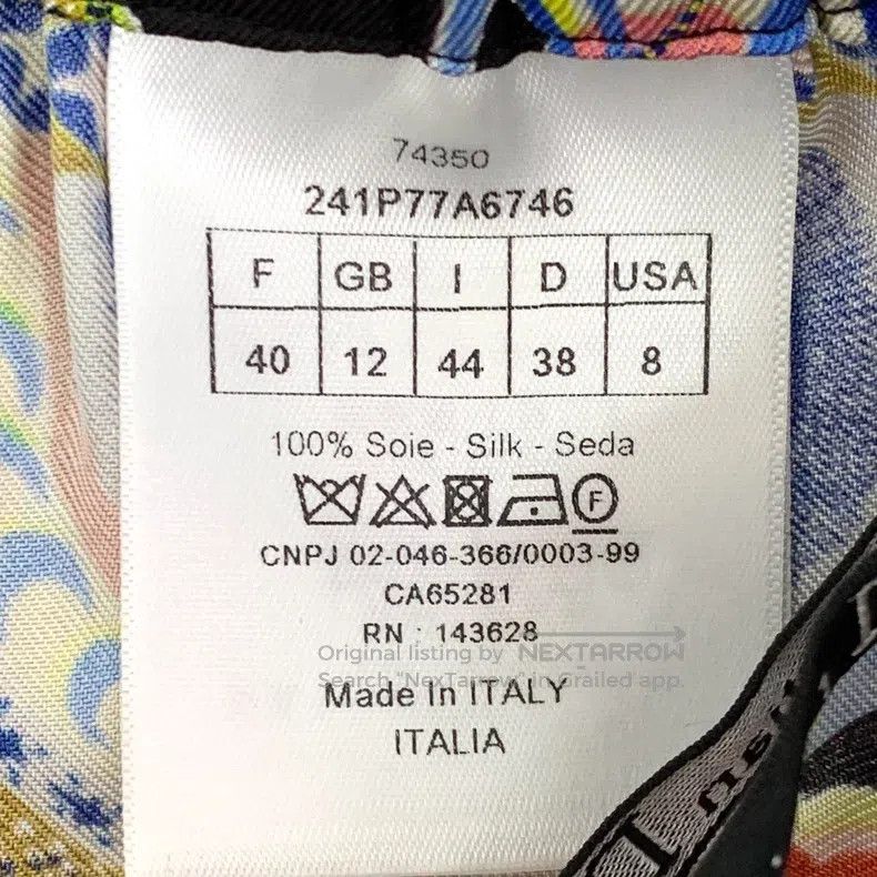 Dior Dior Multi-color cartoon pattern printed mulberry silk cas Size 26" / US 2 / IT 38 - 6 Thumbnail