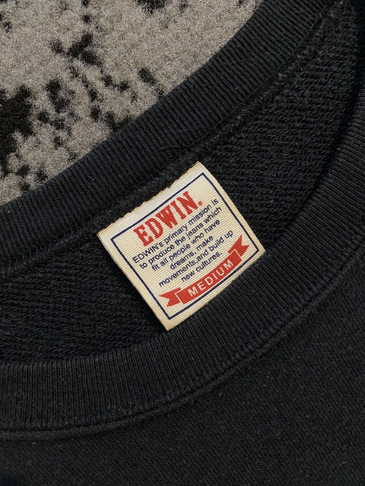 Edwin Edwin Black Printed Abstract Logo Sweatshirts Size US M / EU 48-50 / 2 - 9 Thumbnail