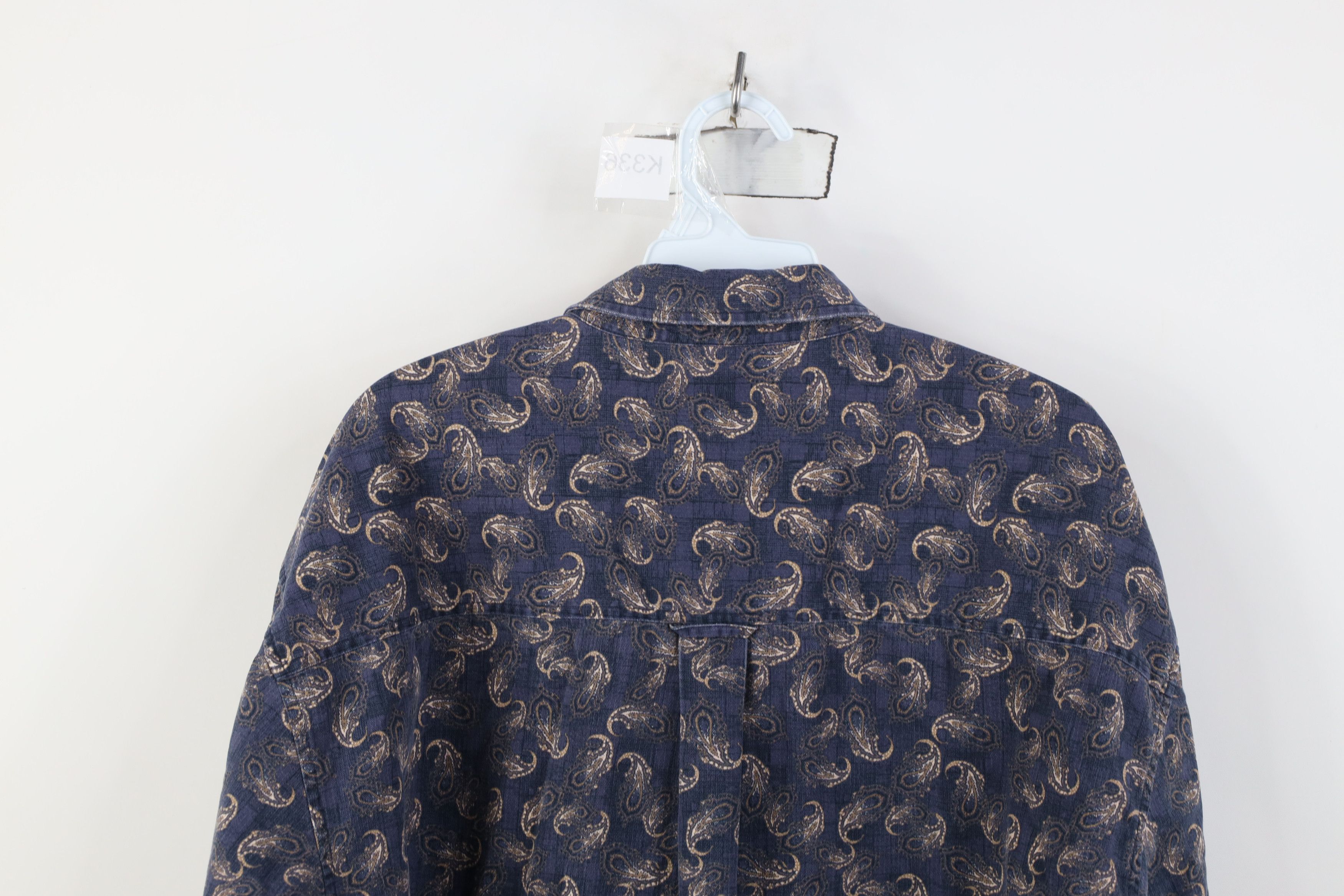 Vintage Vintage 90s Streetwear Paisley Collared Button Down Shirt Size US XXL / EU 58 / 5 - 10 Thumbnail