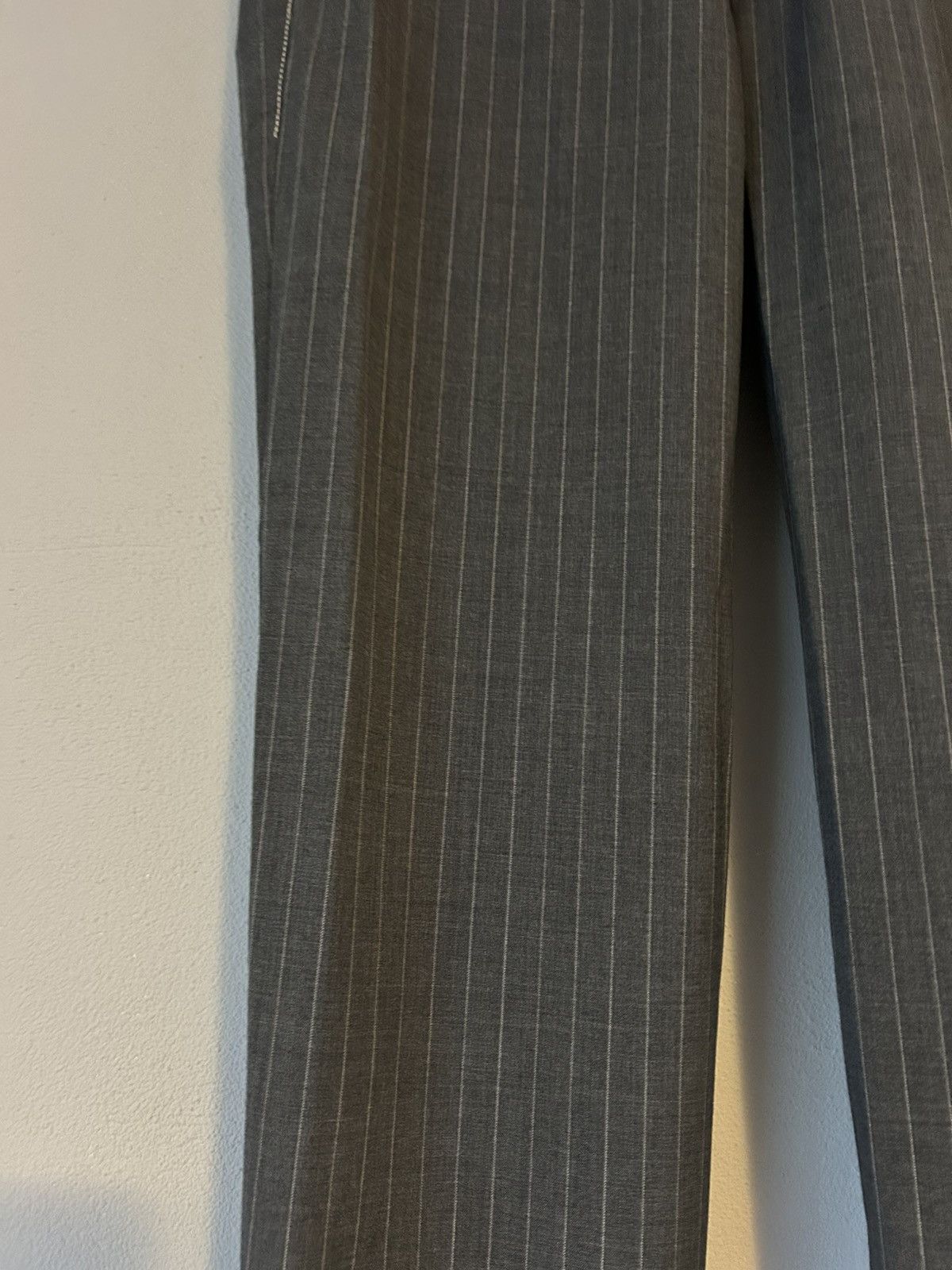 Brunello Cucinelli Brunello Cucinelli Pinstripe Wool Pants Size US 32 / EU 48 - 6 Thumbnail
