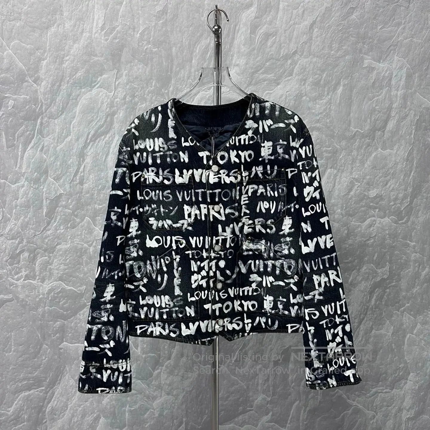 Louis Vuitton Louis Vuitton Graffiti Denim Jacket Size 52. Size US L / EU 52-54 / 3 - 1 Thumbnail
