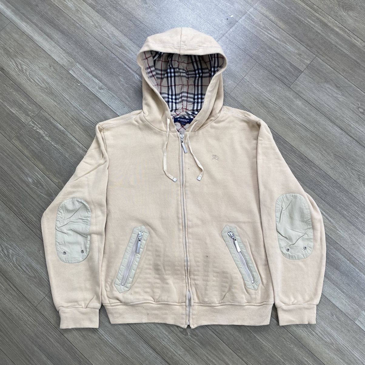 Burberry Vintage Burberry London Nova Check Logo Zip Hoodie Luxury Size US XS / EU 42 / 0 - 1 Thumbnail