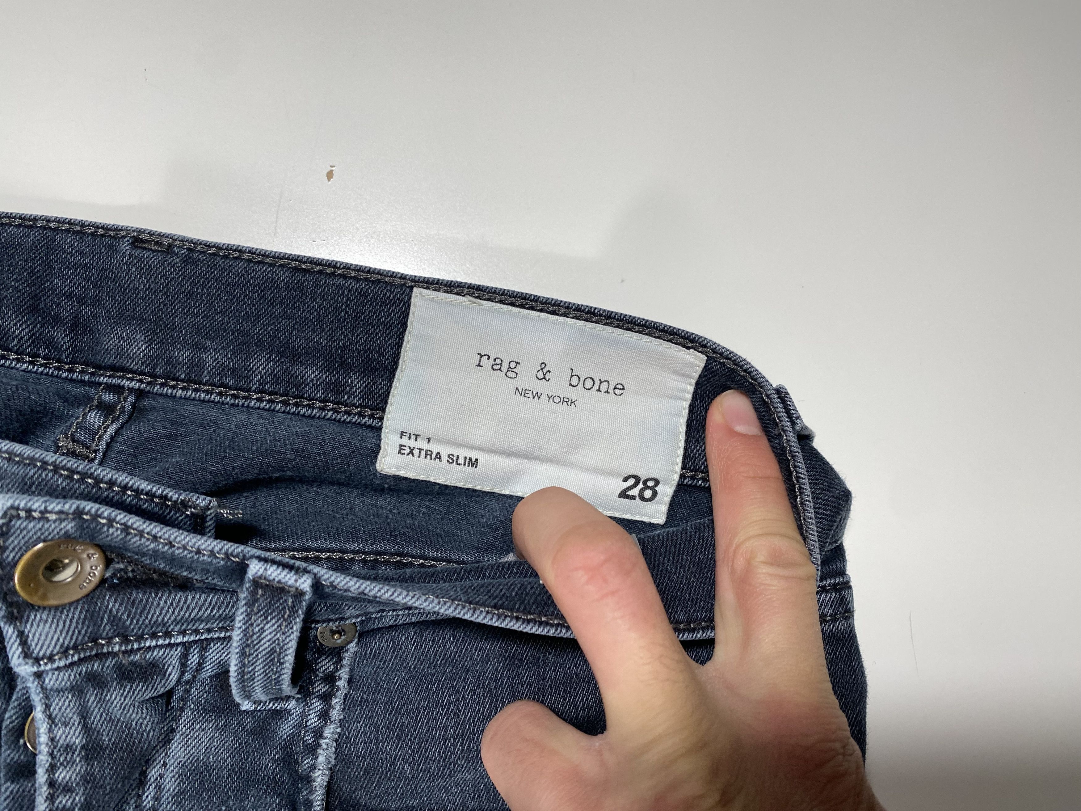 Rag & Bone Rag & Bone Fit 1 Extra Slim Light Minna Denim Jeans 30x27.5 Size US 30 / EU 46 - 4 Thumbnail