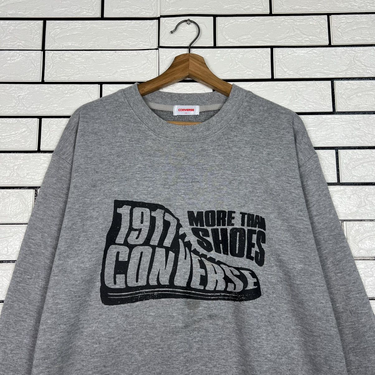 Converse CONVERSE More Than Shoes Big Logo Sweatshirt #4072-C185 Size US L / EU 52-54 / 3 - 2 Thumbnail
