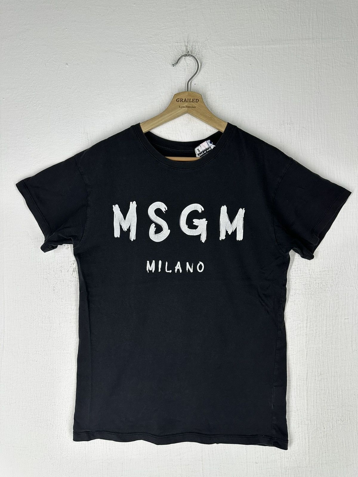 image of Msgm Shirt Tee in Black, Men's (Size XS)