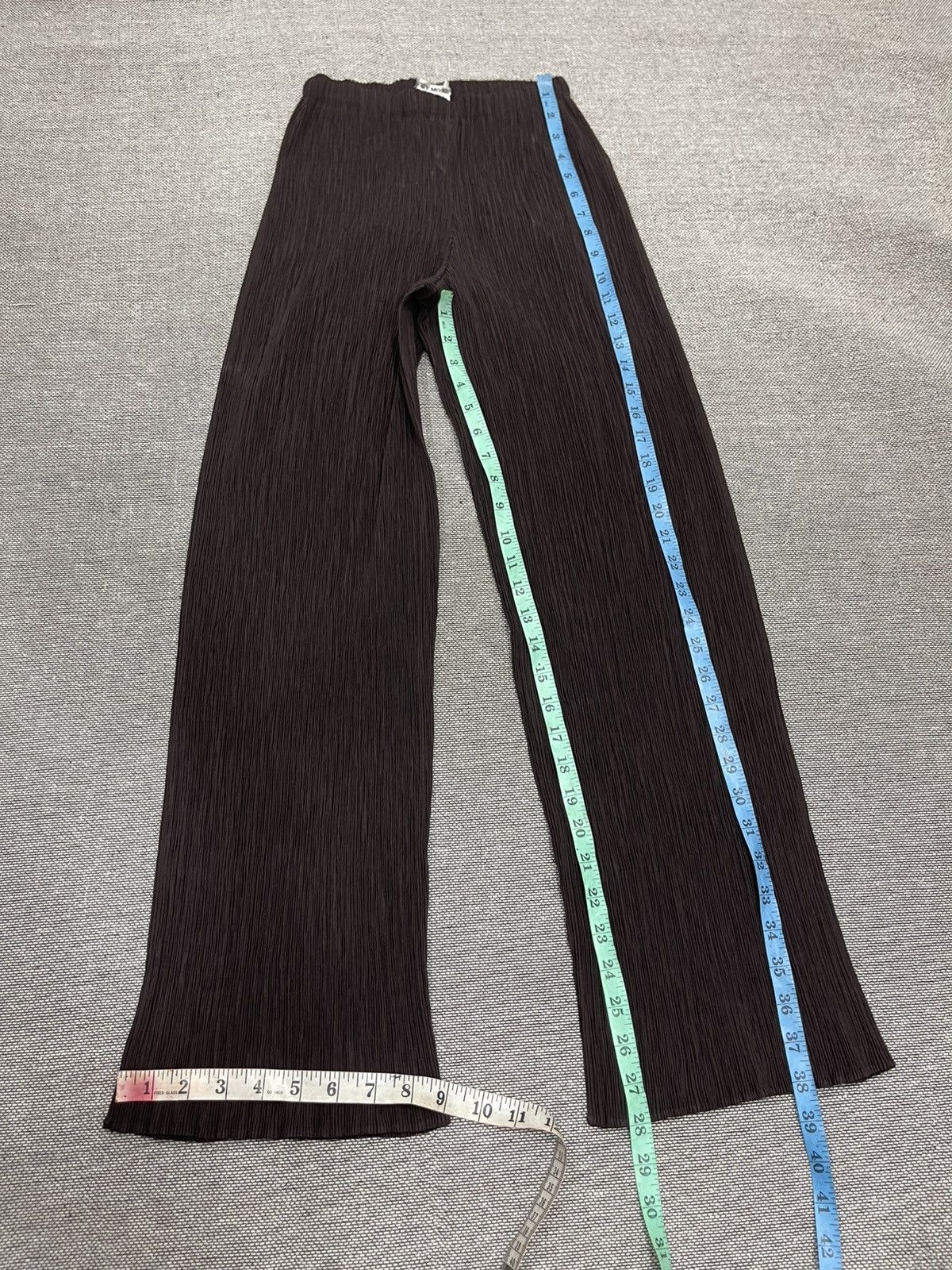 Issey Miyake Issey Miyake WhiteLabel Pleated Straight Pants Brown Size 28" / US 6 / IT 42 - 8 Thumbnail