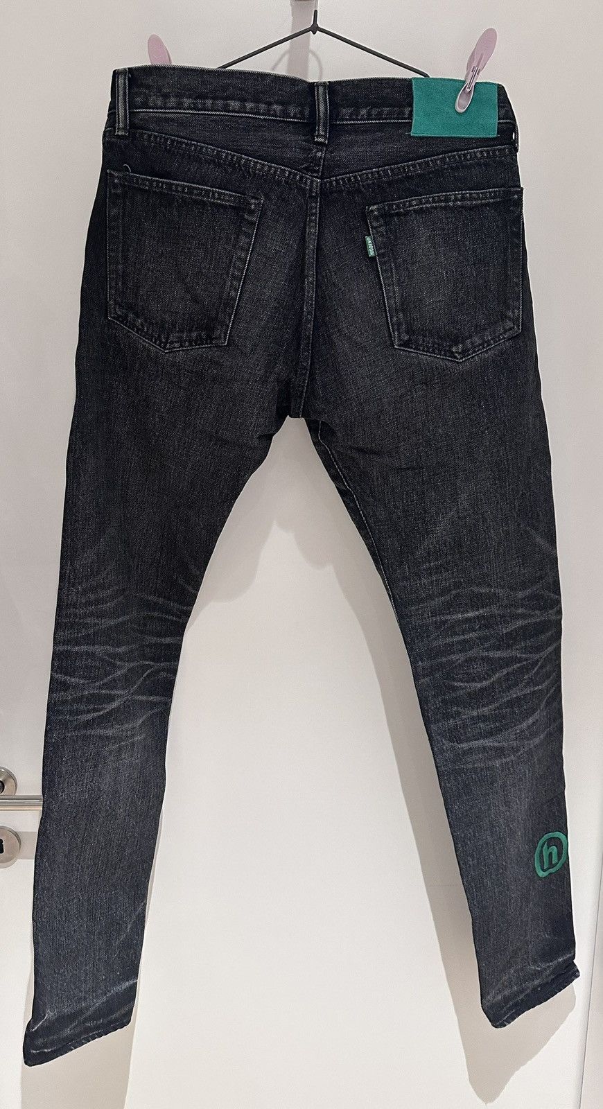 HIDDEN Hidden NY Made in Japan Black Washed Denim Pants Size US 30 / EU 46 - 2 Thumbnail