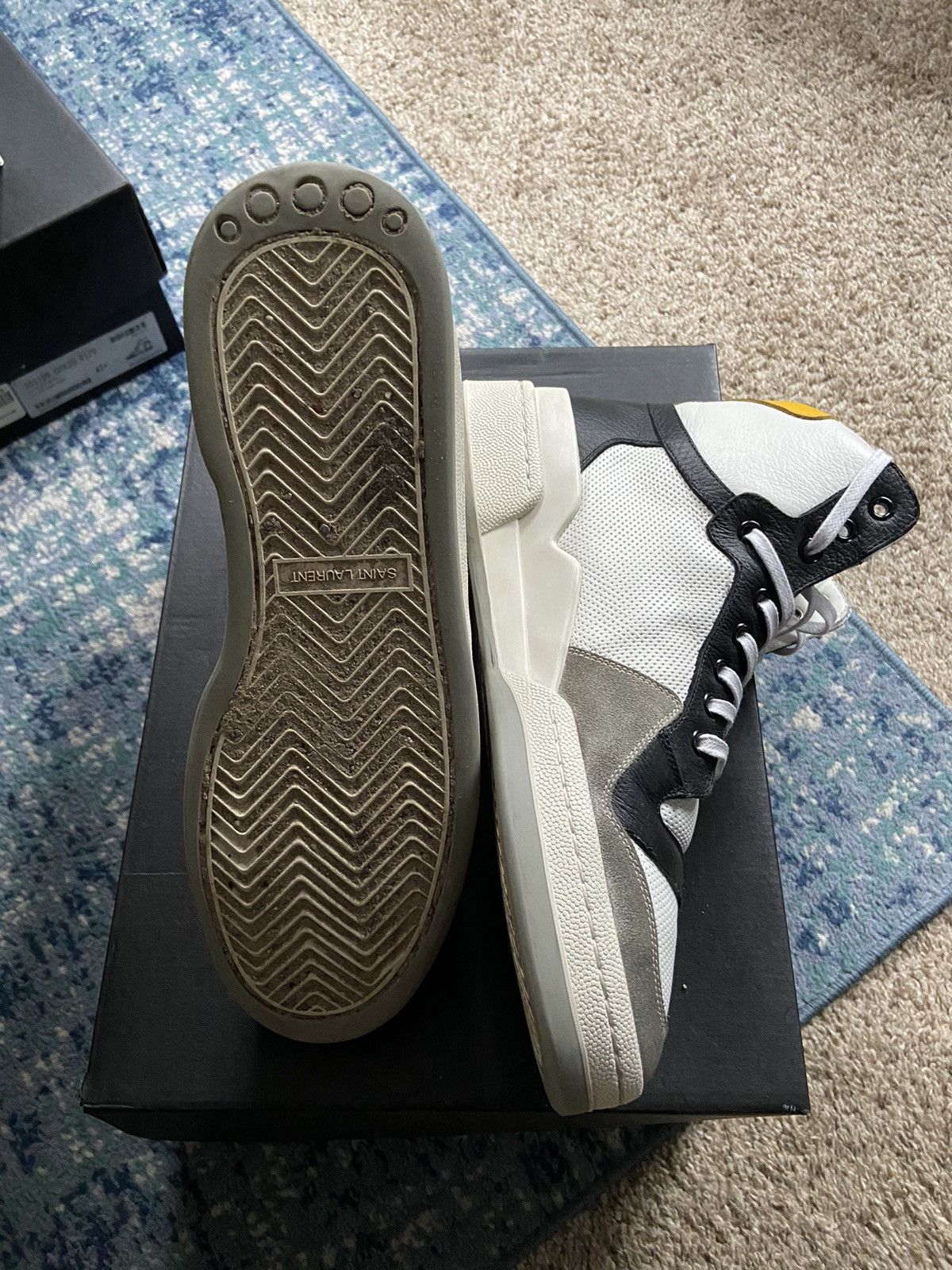 Yves Saint Laurent Sl24 high top sneaker Size US 9.5 / EU 42-43 - 7 Thumbnail