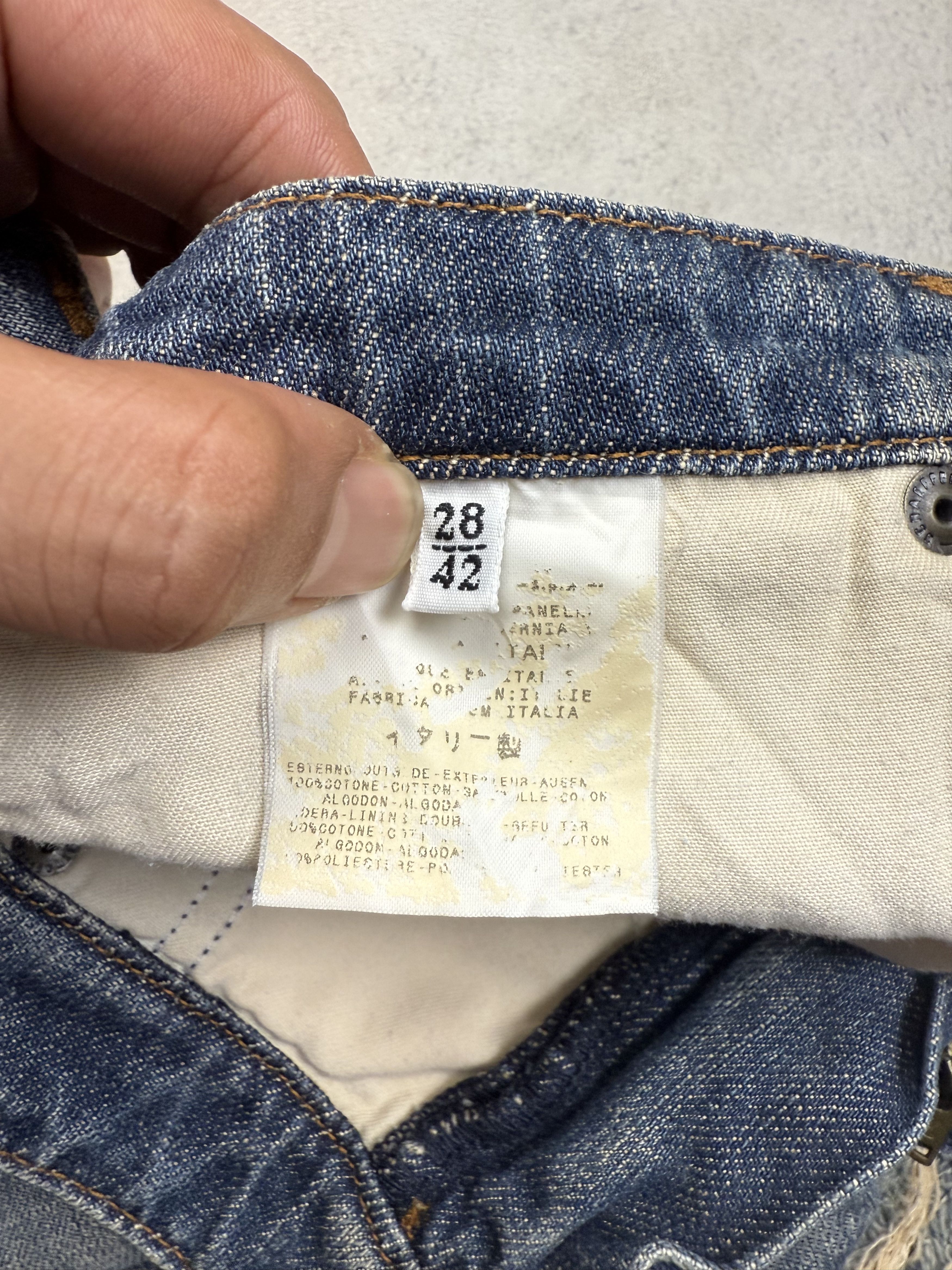 Dolce & Gabbana Dolce & Gabbana Distressed Denim Skirt Y2K D&G Size 27" / US 4 / IT 40 - 8 Thumbnail