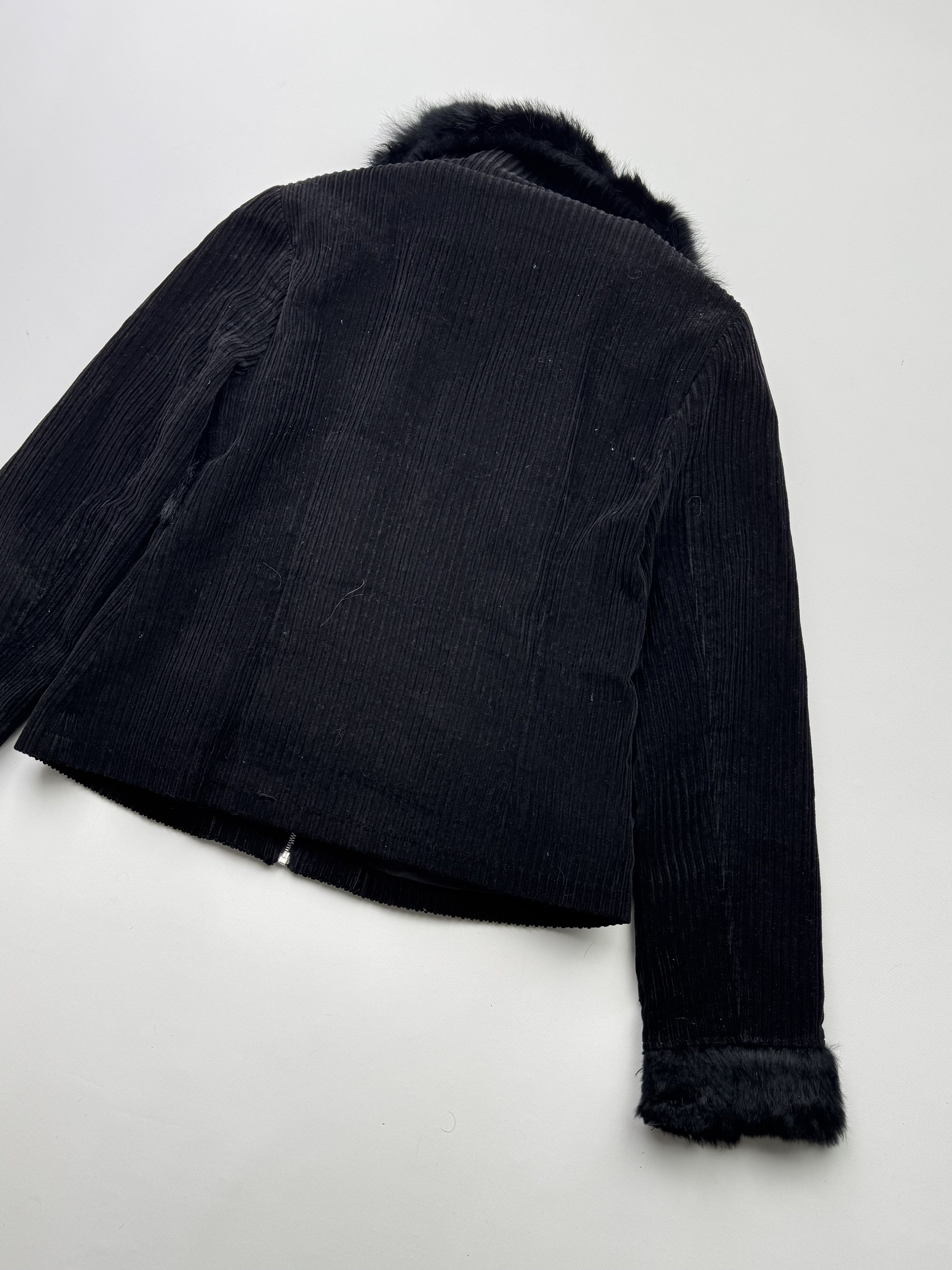 Japanese Brand Vintage Cropped Jacket With Real Fur Details B729(V199)E2 Size S / US 4 / IT 40 - 9 Thumbnail