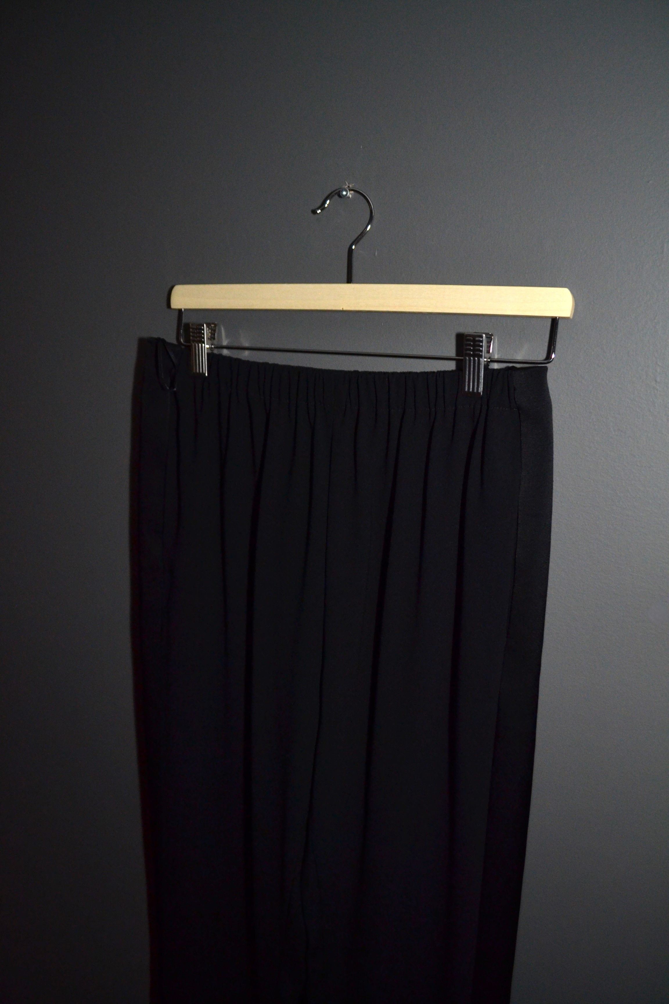 Kenzo Kenzo Black Casual Trousers Pants Women's 40 Side Stripe Size 27" / US 4 / IT 40 - 2 Thumbnail