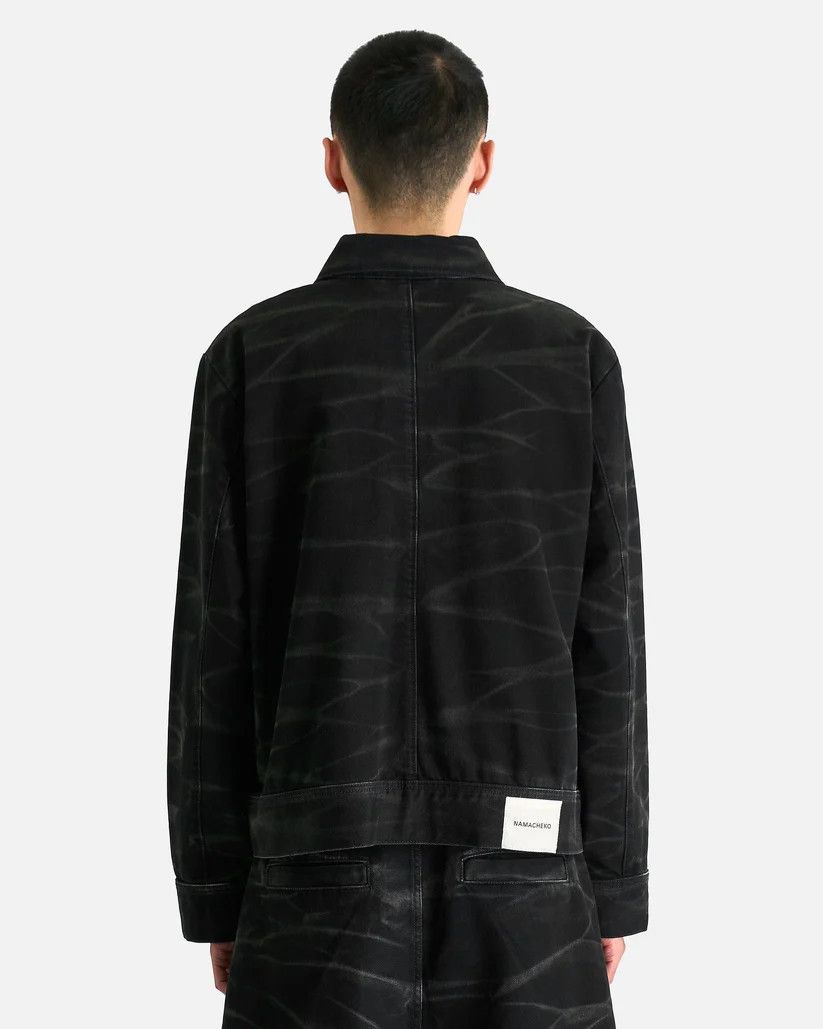Namacheko o1s1v1r1oon0825 Zebra Denim Jacket in Whased Black Size US L / EU 52-54 / 3 - 3 Thumbnail