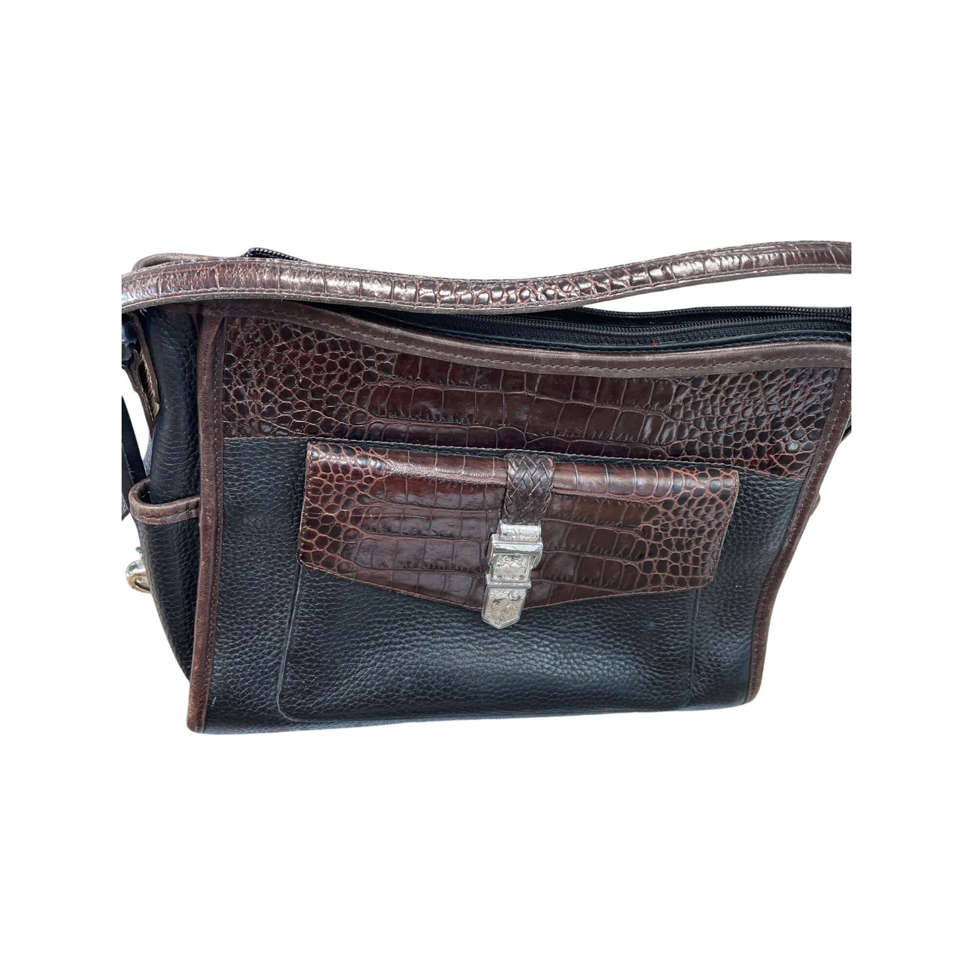 Brighton Brighton Womens Brown Leather Shoulder Handbag SKU 8962 Size ONE SIZE - 5 Thumbnail