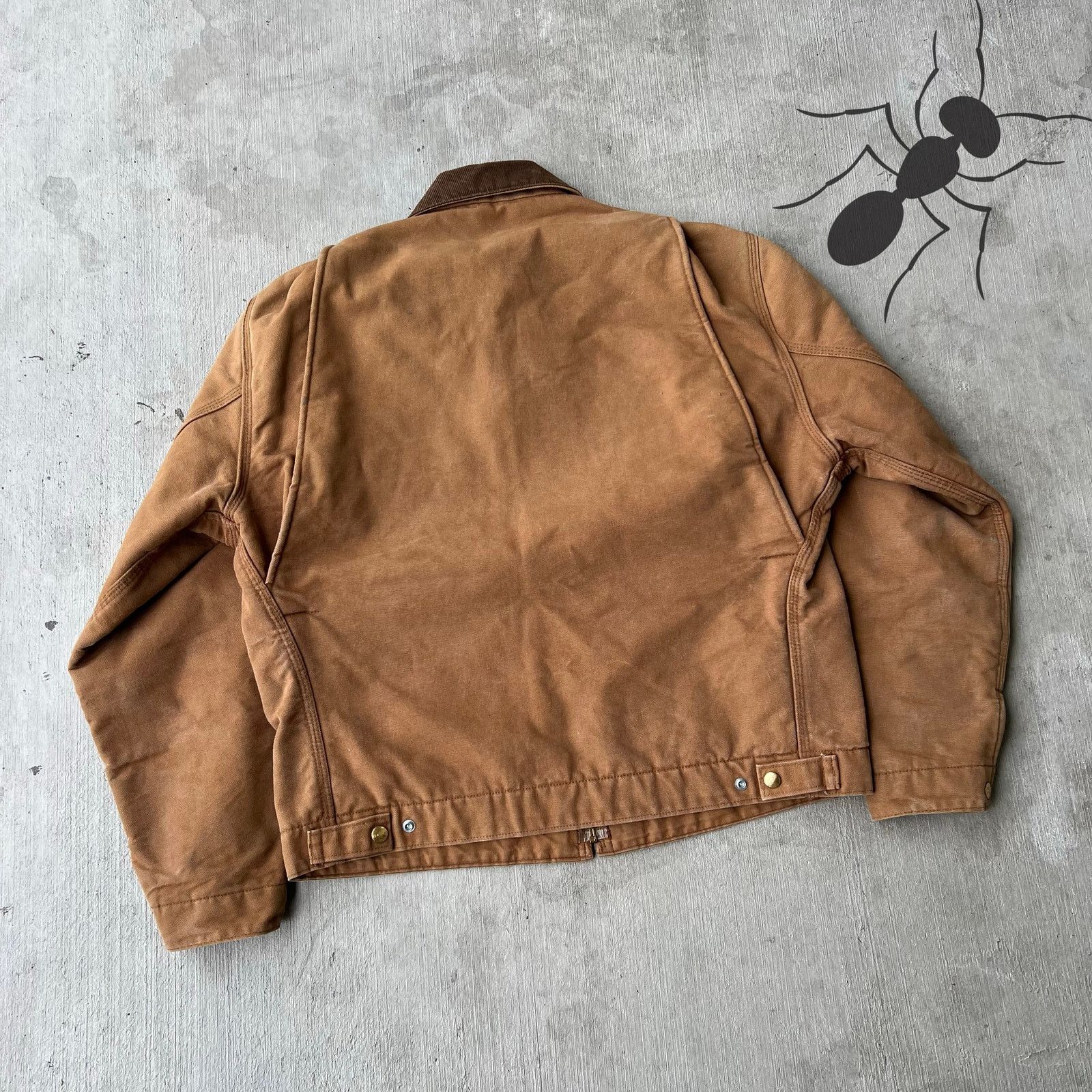 Carhartt × Vintage Vintage Carhartt brown Detroit work wear jacket Size US L / EU 52-54 / 3 - 5 Thumbnail