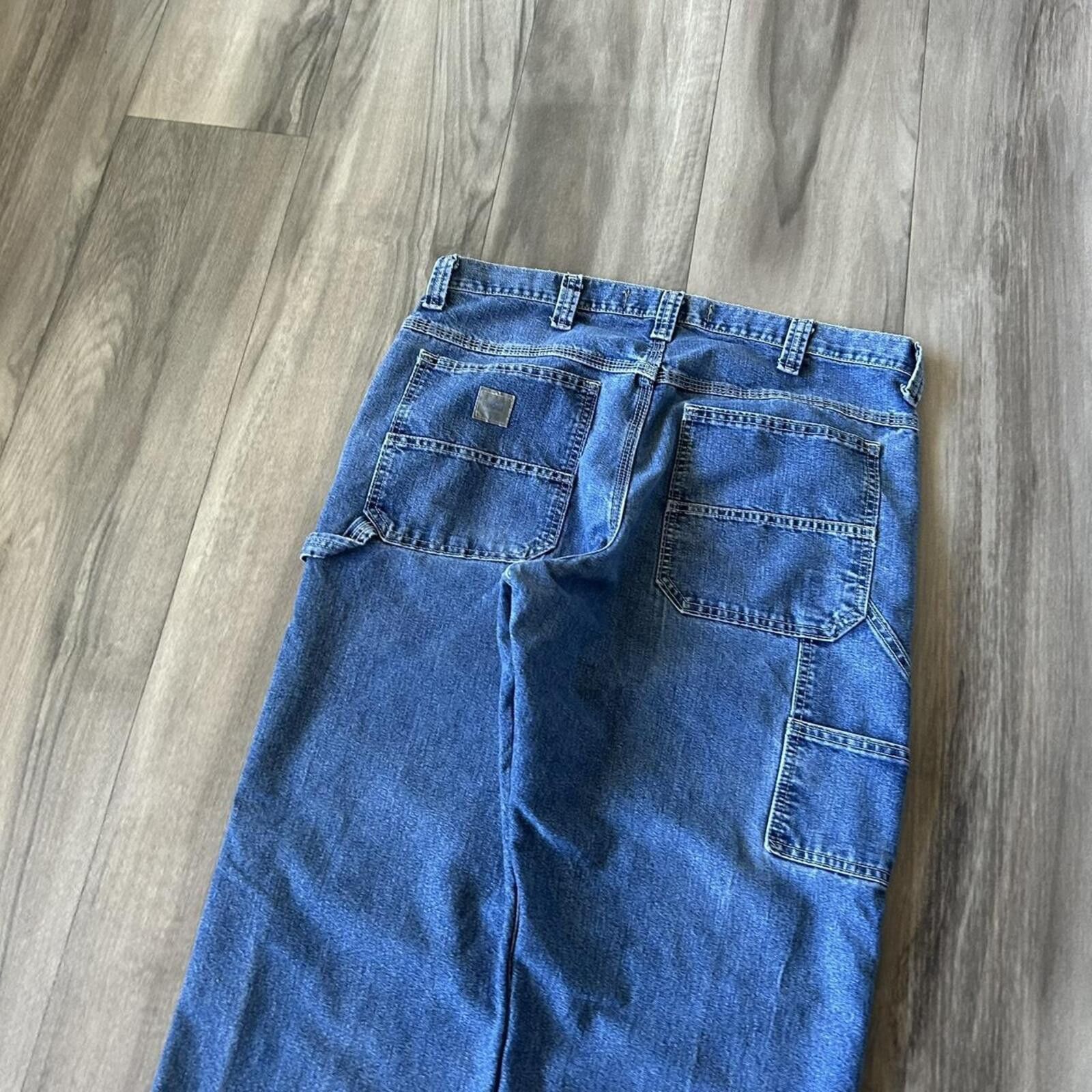 Lee Vintage Baggy Lee Carpenter Blue Denim Jeans size 36/30 Size US 36 / EU 52 - 2 Thumbnail