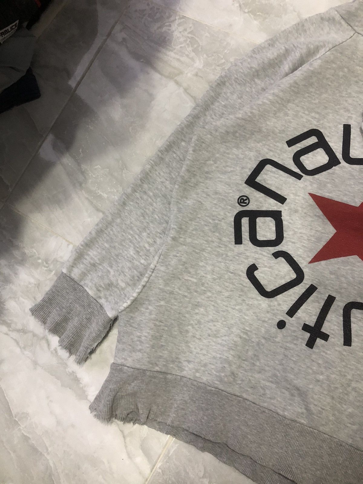 Nautica × Vintage Vintage nautica spell-out logo distressed hoodie Size US S / EU 44-46 / 1 - 4 Thumbnail