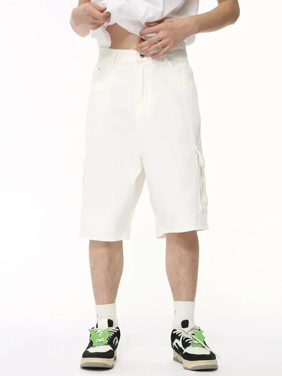 Japanese Brand Retro loose casual pocket denim shorts Size US 32 / EU 48 - 4 Thumbnail