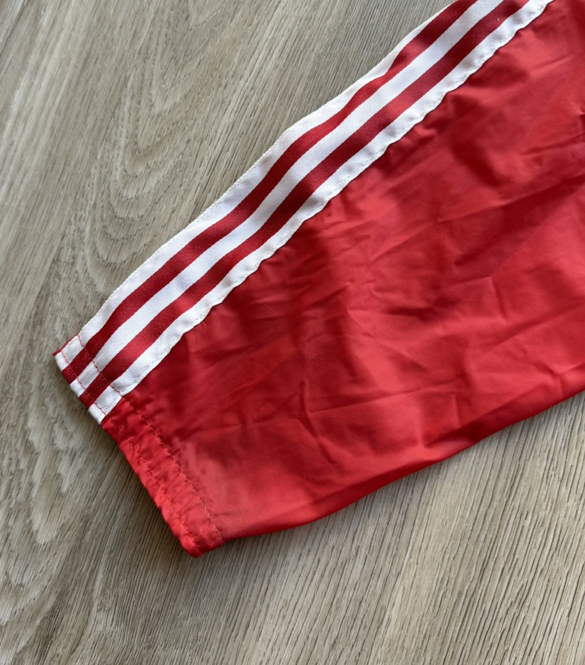 Adidas Vintage 70-80s Adidas Ventex Red Windbreaker Track Jacket Size US M / EU 48-50 / 2 - 2 Thumbnail