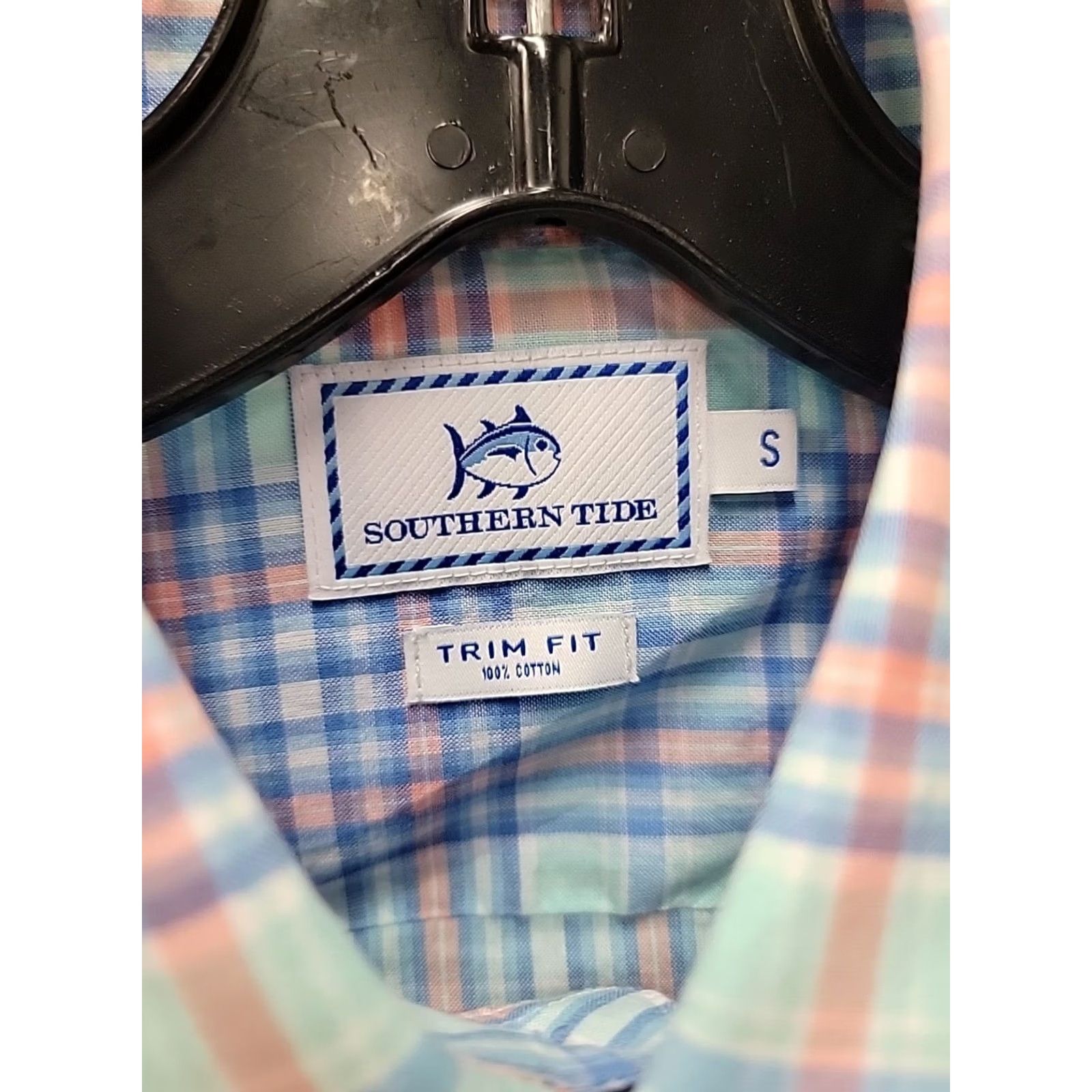Southern Tide NWT Southern Tide Shirt Mens Small Blue Plaid Classic Fit Cotton Size US S / EU 44-46 / 1 - 2 Thumbnail