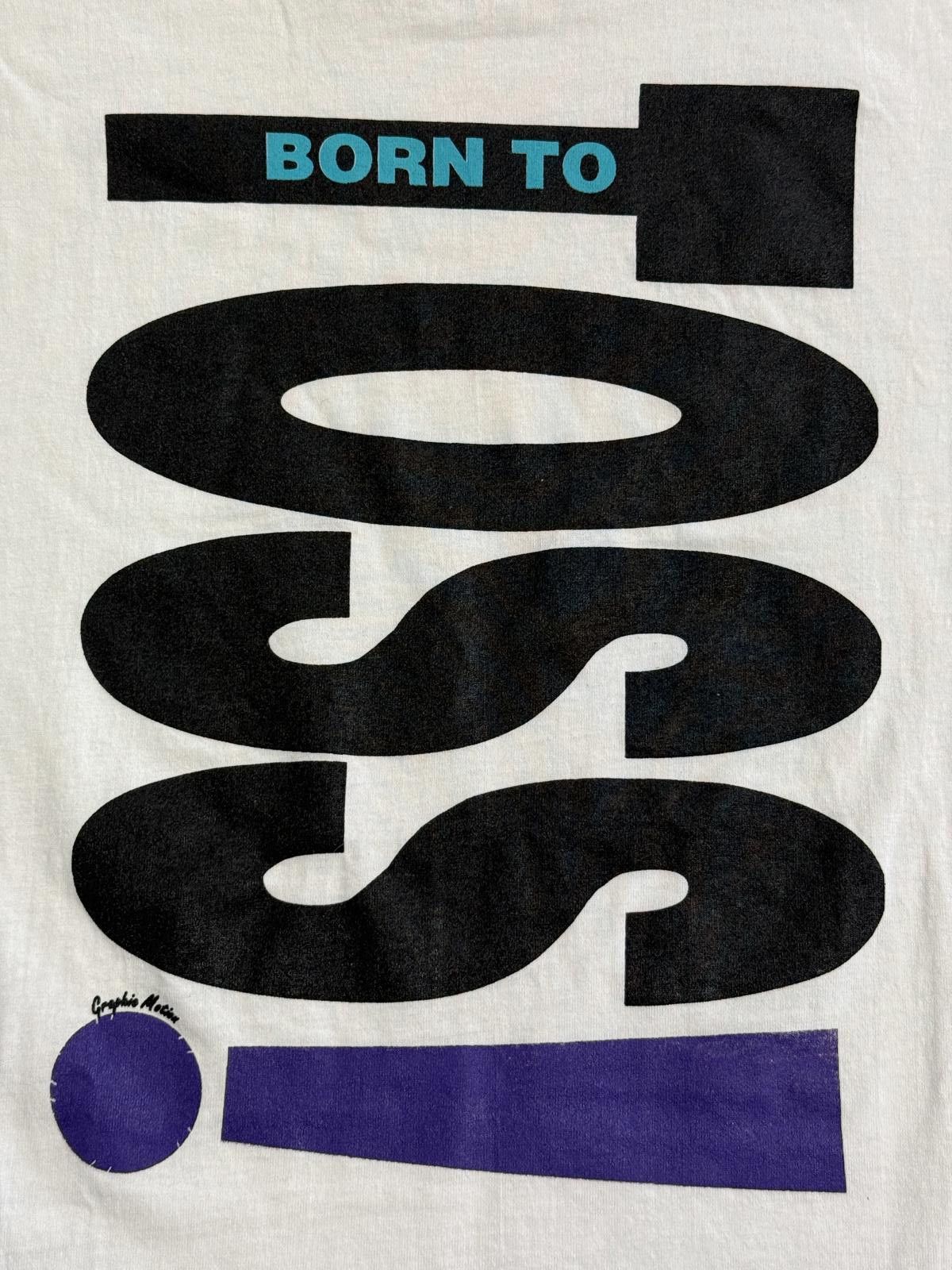 Fruit Of The Loom Vintage Born to Toss T-shirt 90s Cheerleader Tee - L Size US L / EU 52-54 / 3 - 3 Thumbnail