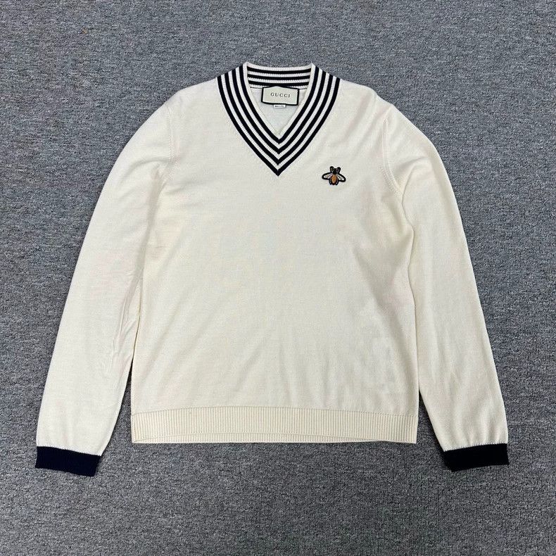 Gucci Gucci College-style little bee knitted sweater 2502-Nextarr Size US S / EU 44-46 / 1 - 1 Thumbnail