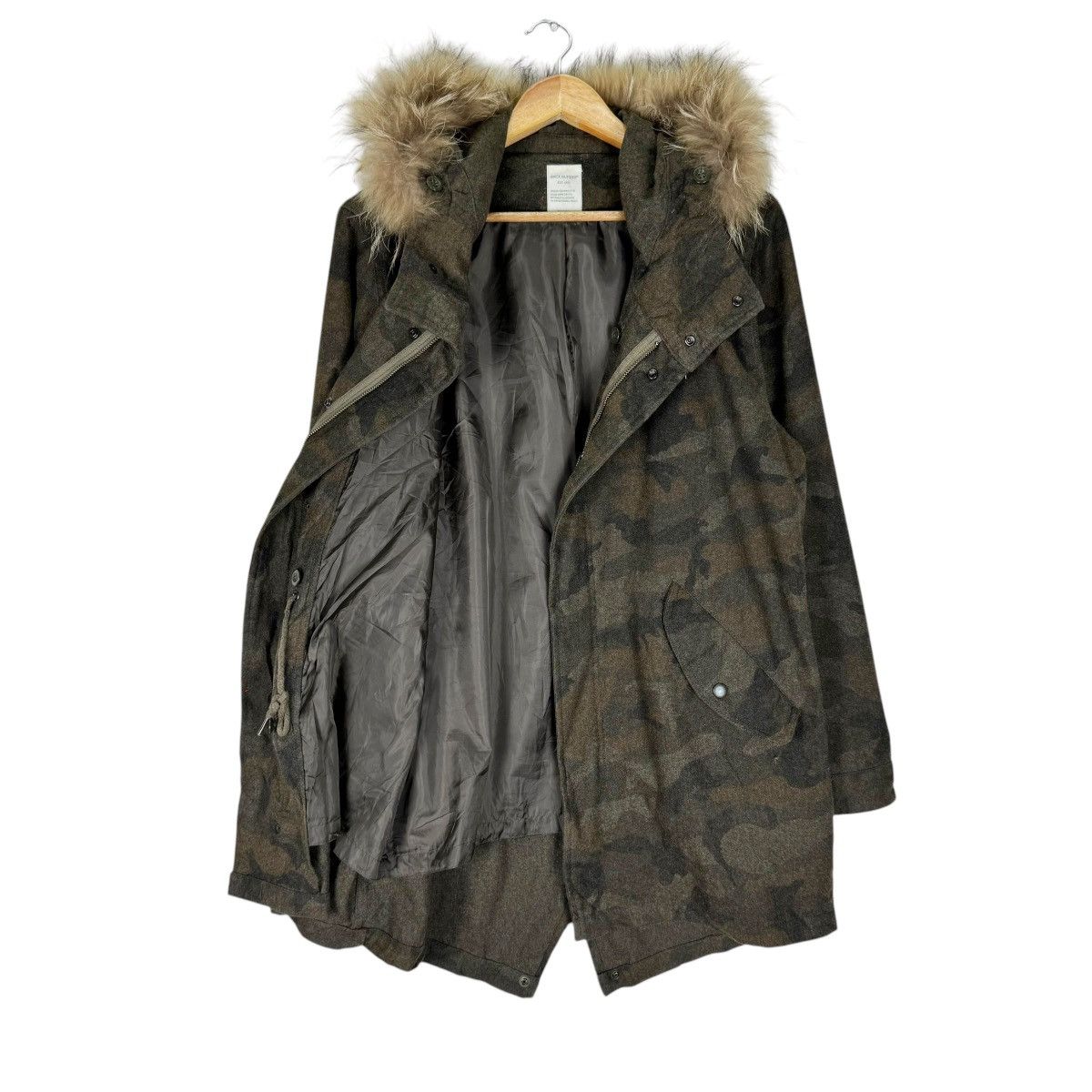 If Six Was Nine 🌟BACK NUMBER FUR HOODIE CAMO FISHTAIL JACKET Size US M / EU 48-50 / 2 - 7 Thumbnail