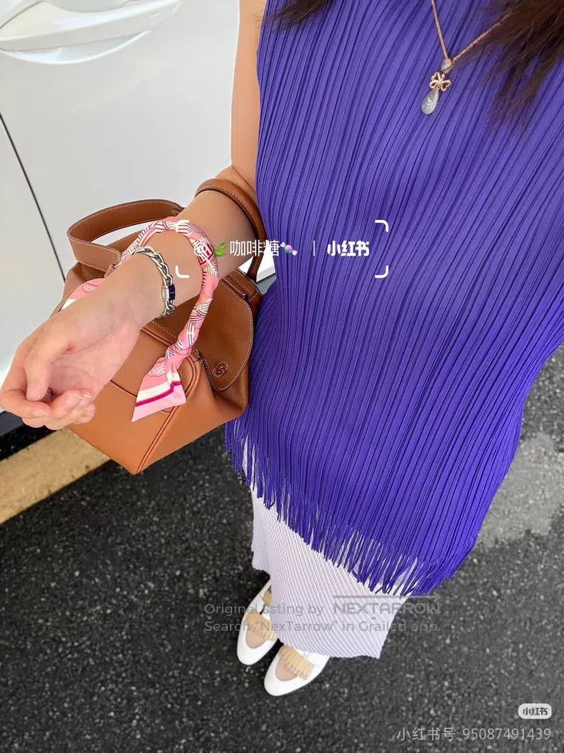 Issey Miyake Issey Miyake size:one size Purple Tassel Turtleneck Sleeve Size XXS / US 00 / IT 34 - 6 Thumbnail