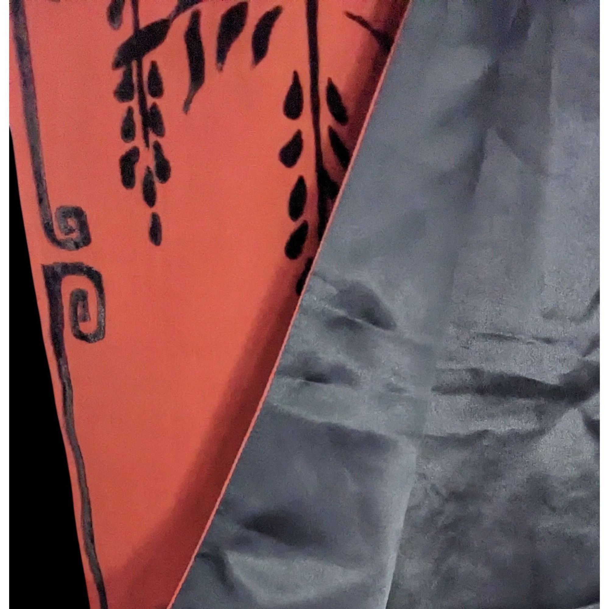 Other Vintage 90s Gothic Burnt Velvet Scarf With Intricate Butterf Size ONE SIZE - 6 Thumbnail