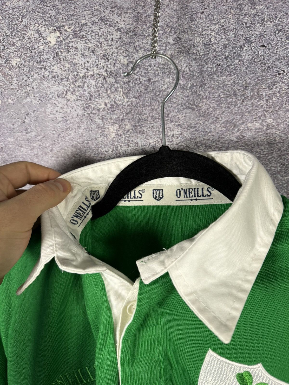 O'Neills × Vintage Ireland Rugby Jersey O'Neills Vintage 80's Retro Large Size US L / EU 52-54 / 3 - 6 Thumbnail