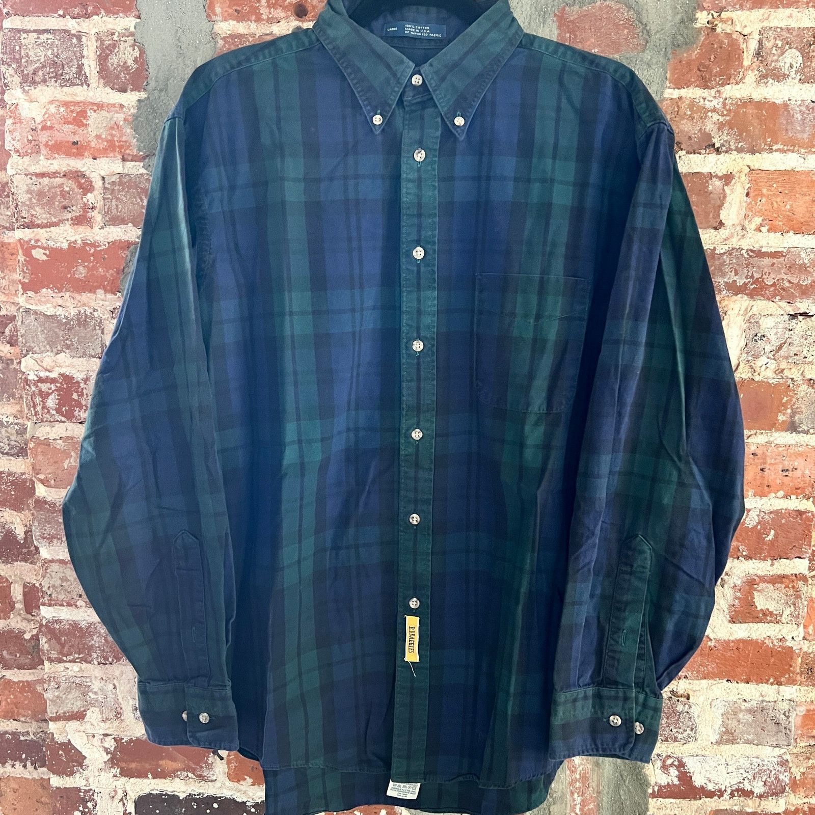 B.D. Baggies VTG B.D. Baggies USA Men's Tartan Plaid Oxford Shirt L 25x28 Size US L / EU 52-54 / 3 - 2 Thumbnail