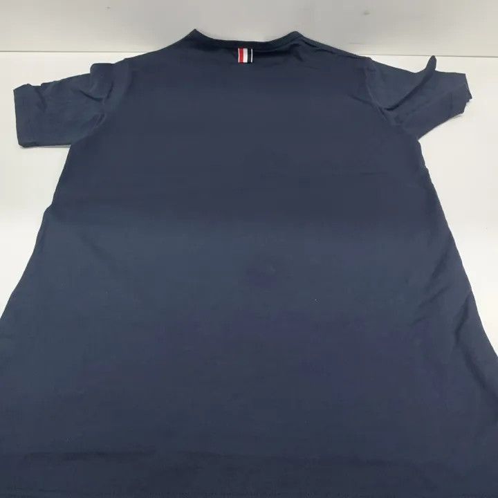 Other Thom Browne Navy Tricolour Accent Short Sleeve T-Shirt -250 Size US S / EU 44-46 / 1 - 9 Thumbnail