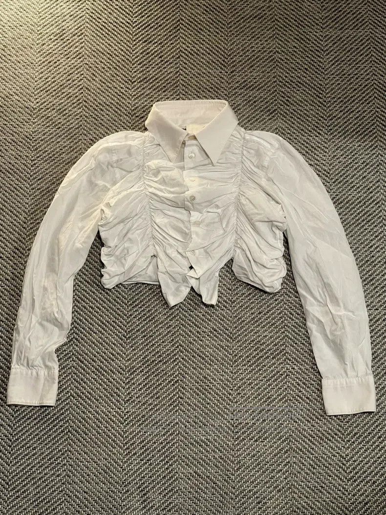 Comme des Garcons Comme Des Garcons Pure white gathered top Size XS / US 0-2 / IT 36-38 - 1 Thumbnail