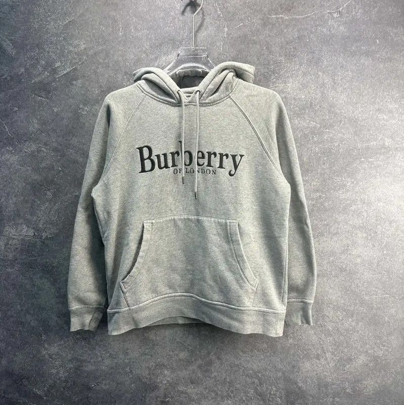 Burberry Burberry Men's Light Gray Cotton Hoodie Size US S / EU 44-46 / 1 - 1 Thumbnail