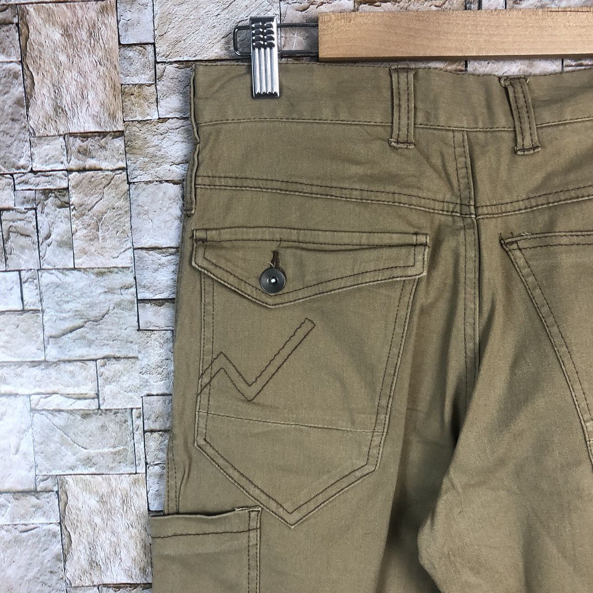Japanese Brand × Vintage Japanese Brand vintage utility Brown Joggers Pants #A97 Size US 29 - 19 Thumbnail